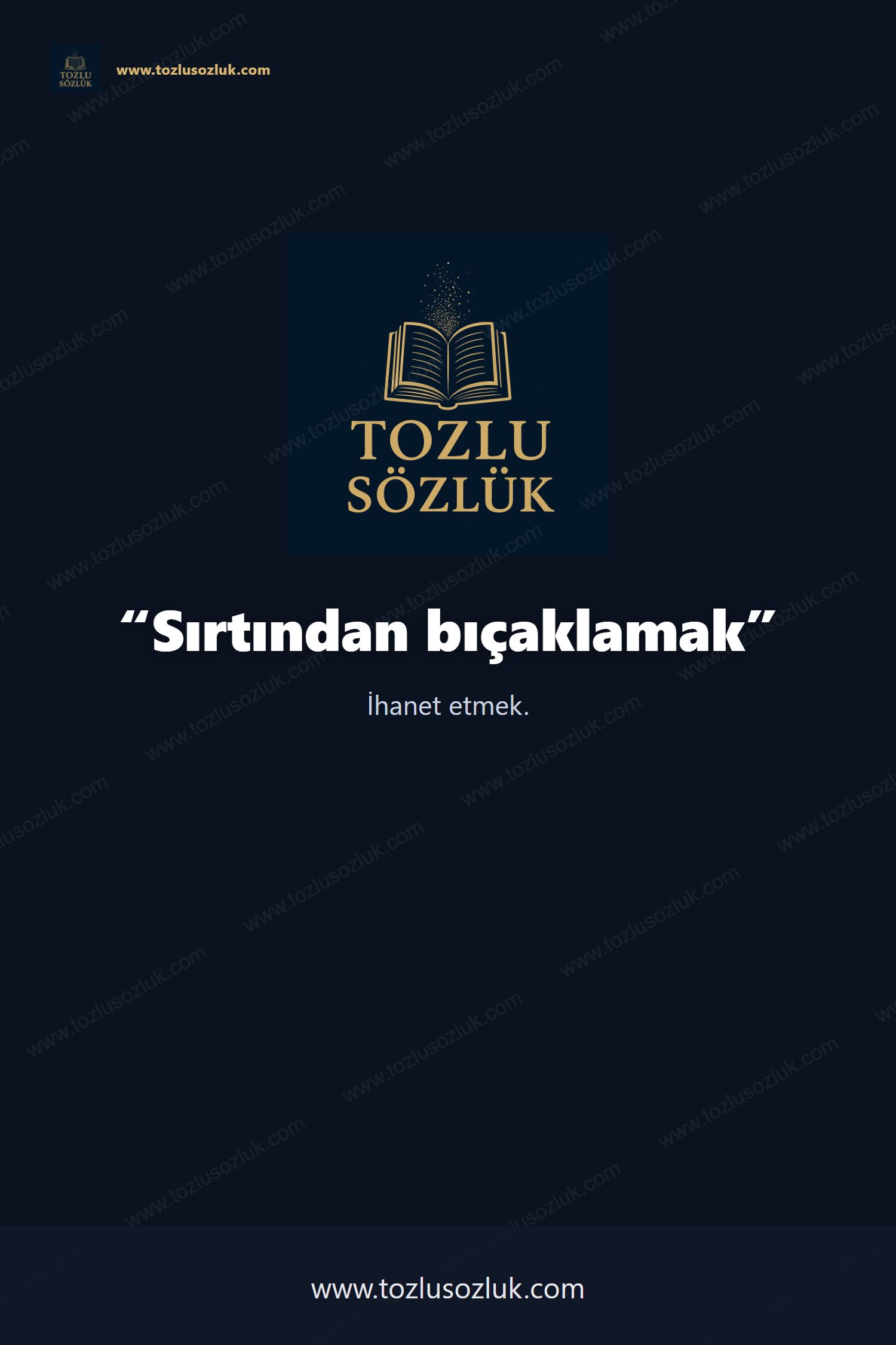 Sırtından bıçaklamak Pinterest görseli