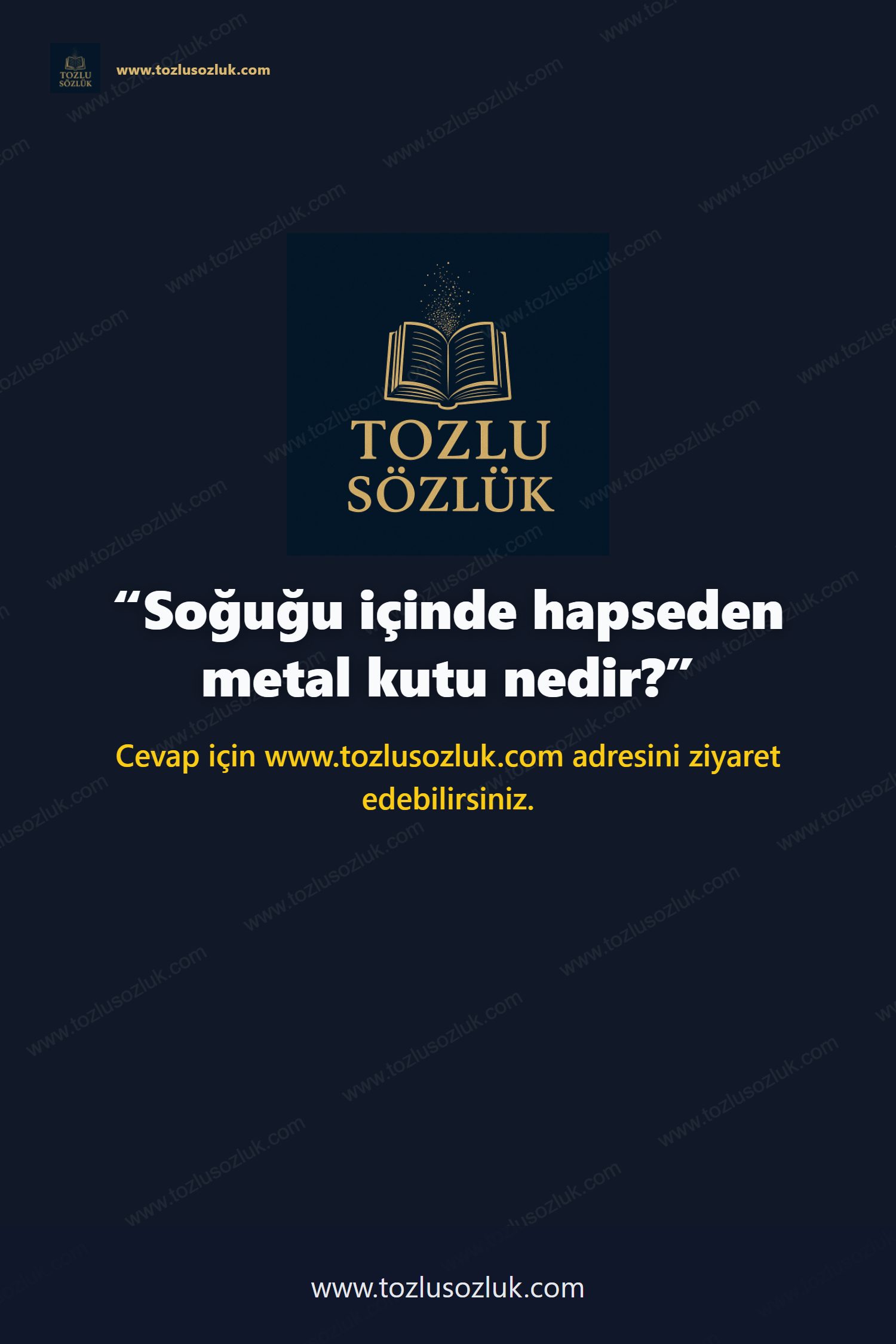 Soğuğu içinde hapseden metal kutu nedir? Pinterest görseli