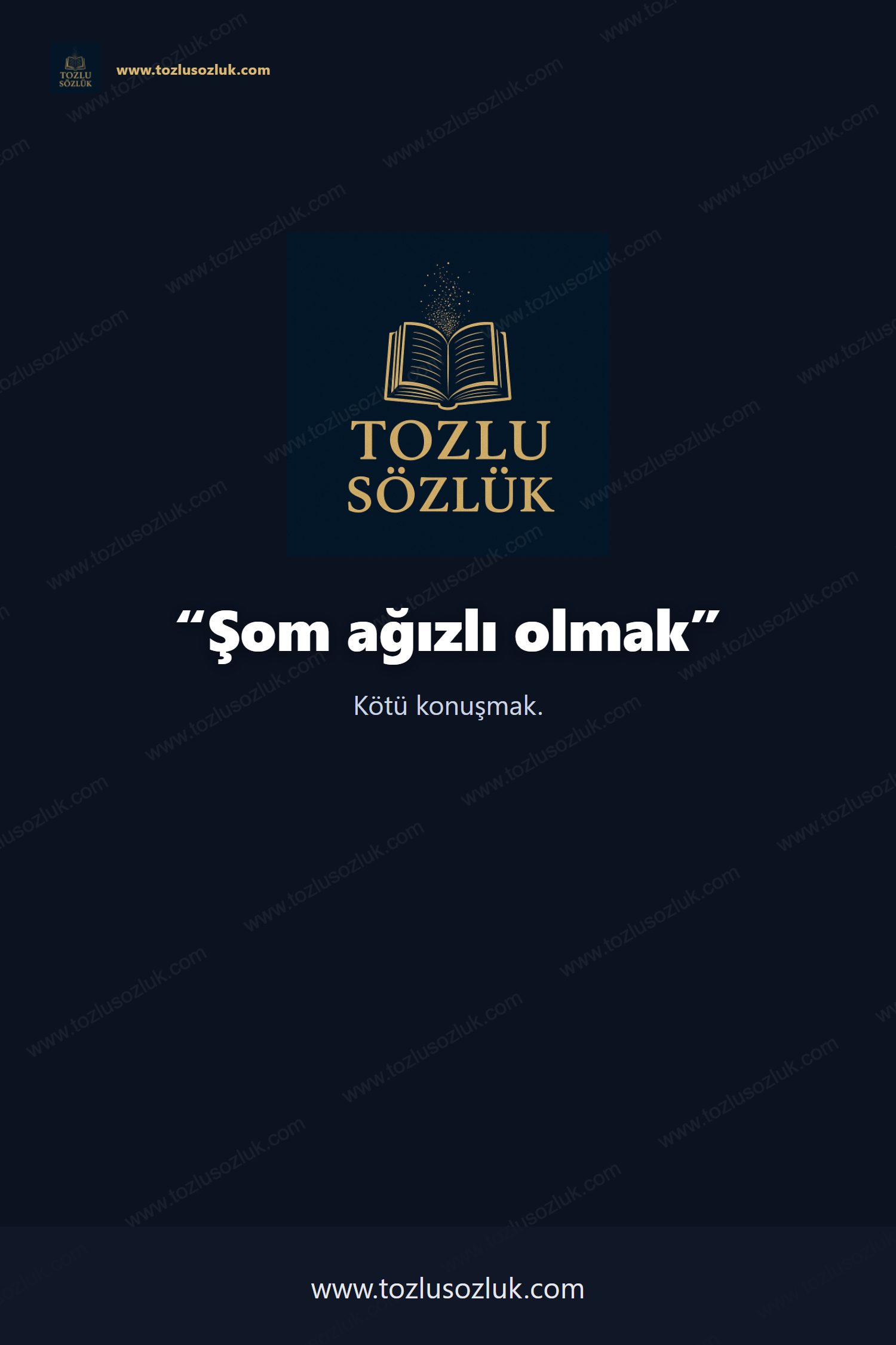 Şom ağızlı olmak Pinterest görseli
