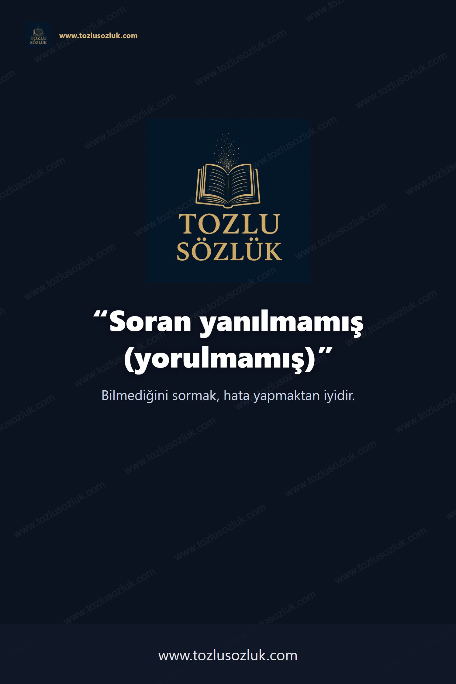 Soran yanılmamış (yorulmamış) Pinterest görseli