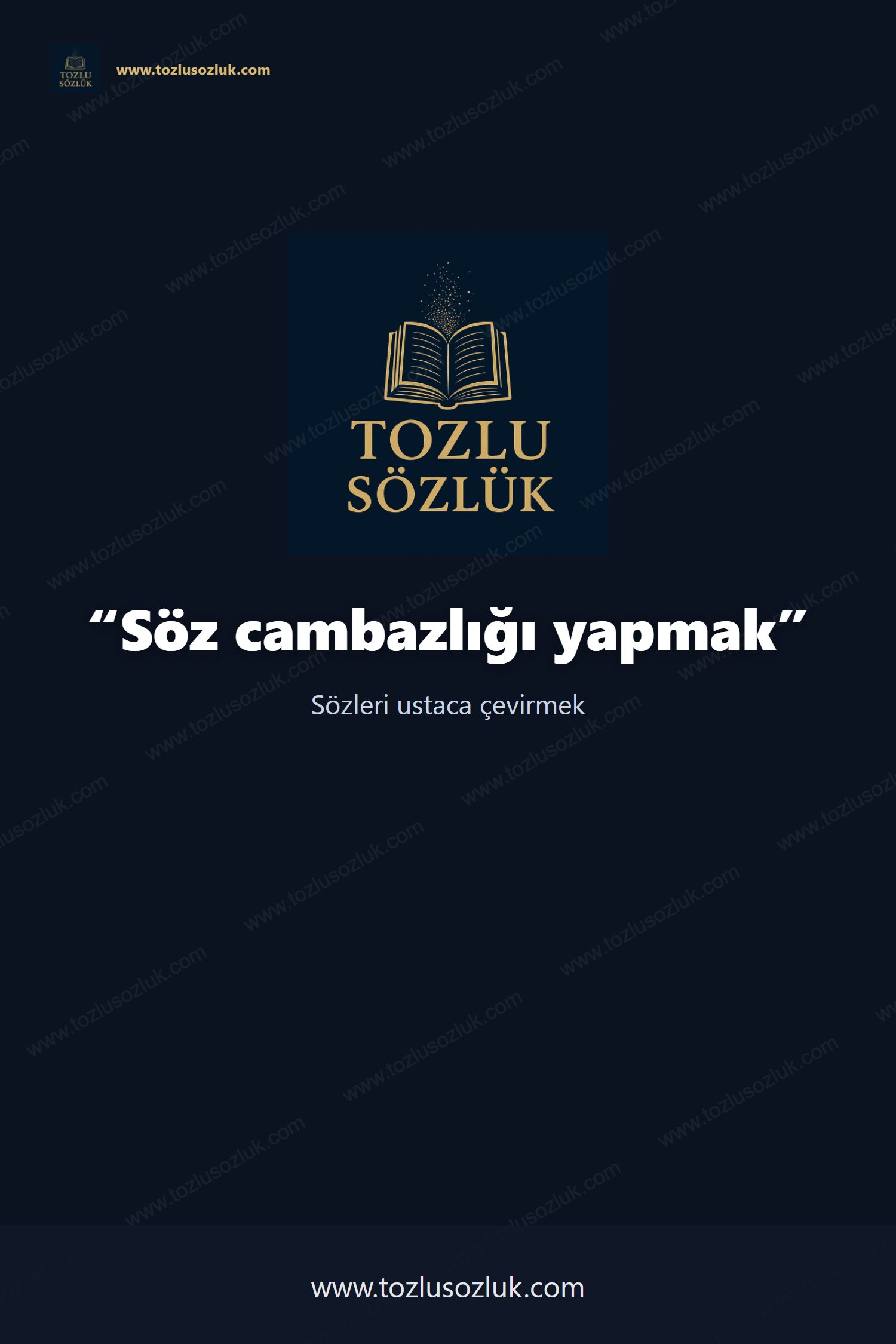 Söz cambazlığı yapmak Pinterest görseli