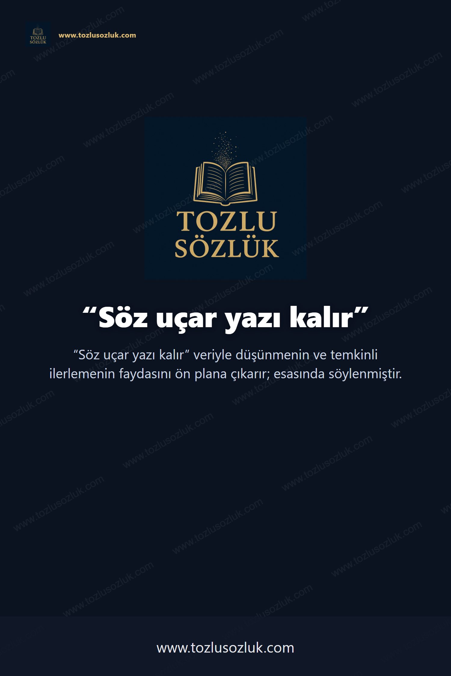 Söz uçar yazı kalır Pinterest görseli