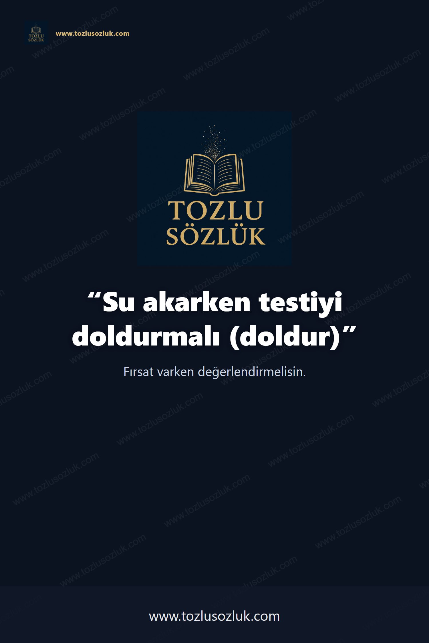 Su akarken testiyi doldurmalı (doldur) Pinterest görseli