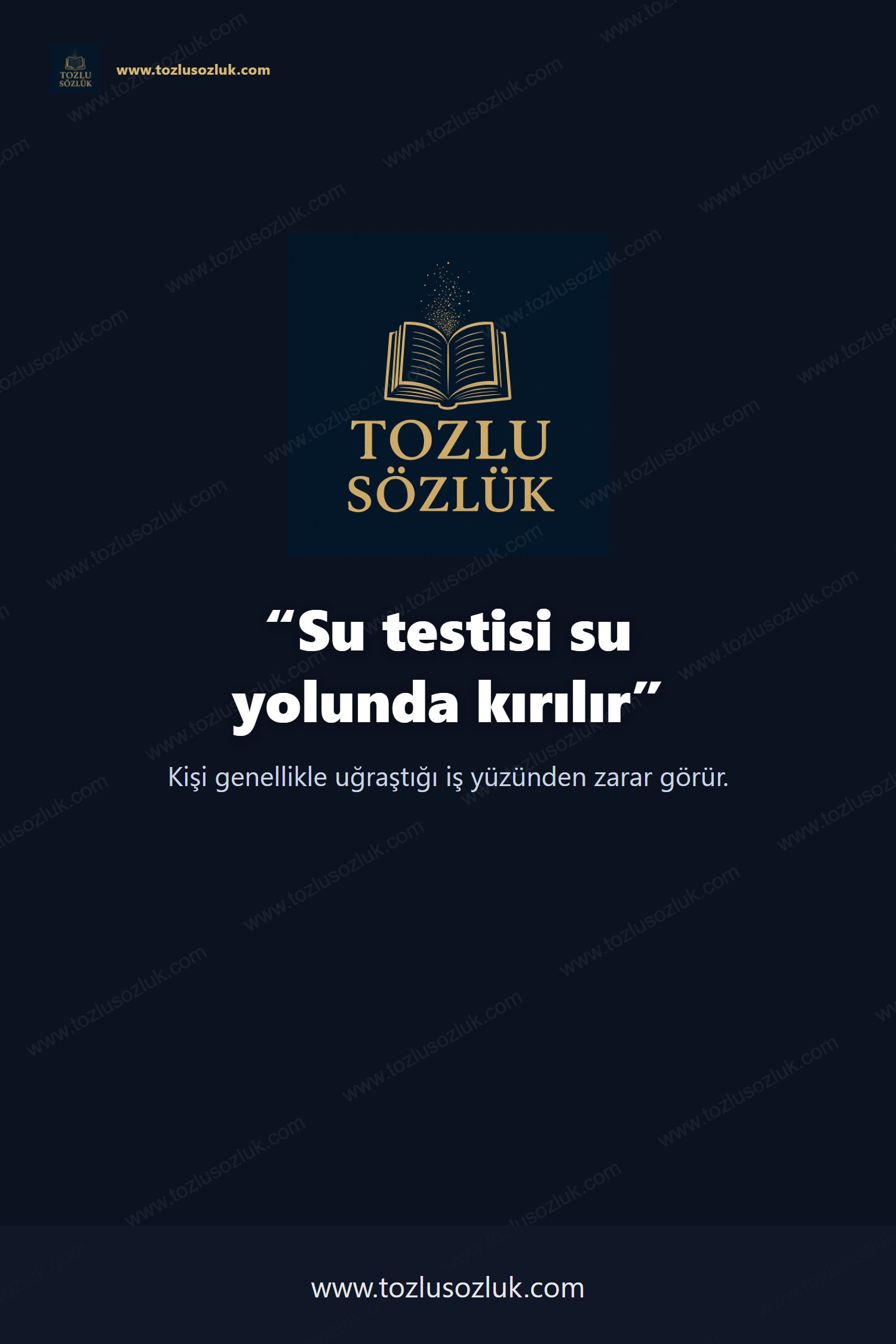 Su testisi su yolunda kırılır Pinterest görseli