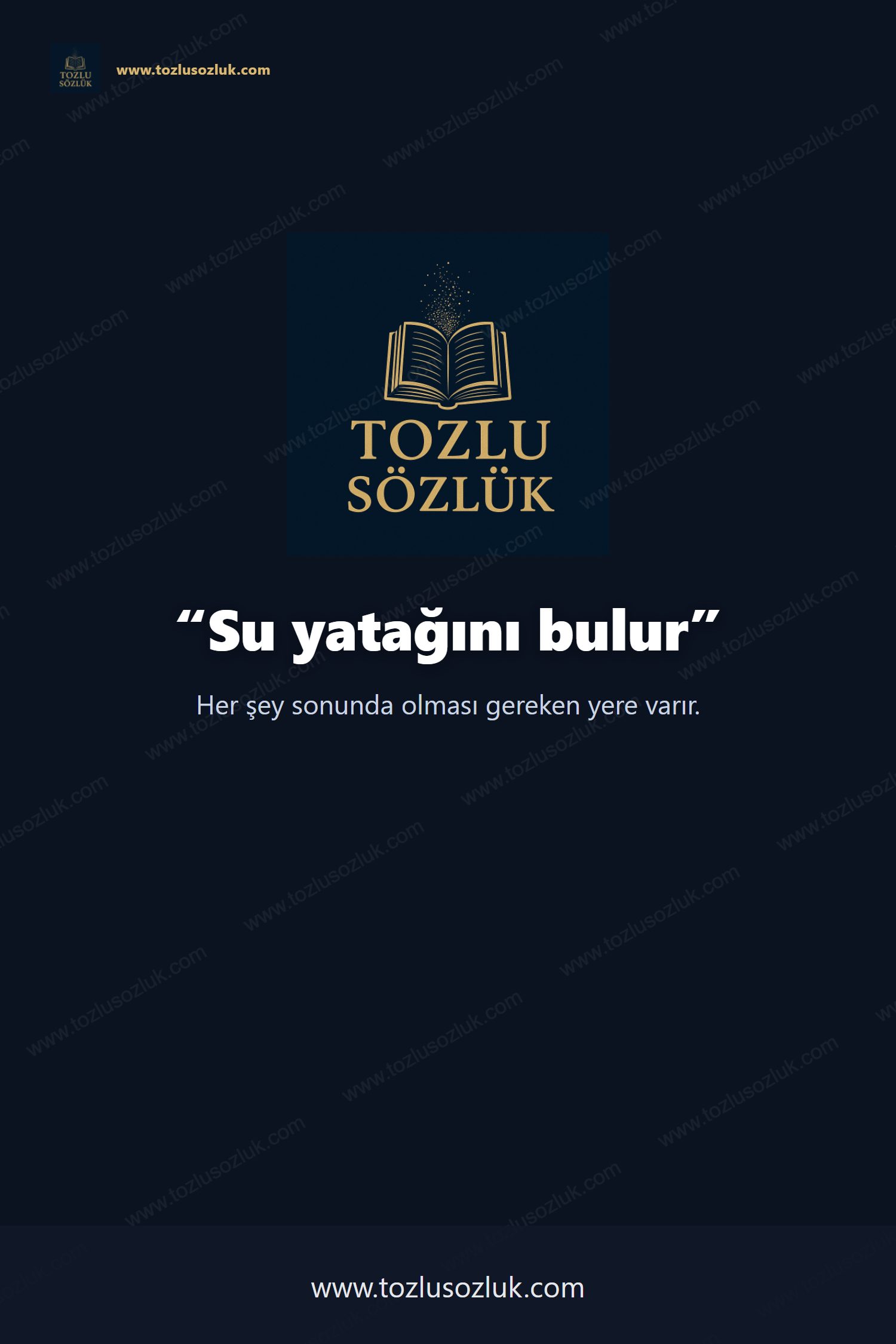 Su yatağını bulur Pinterest görseli