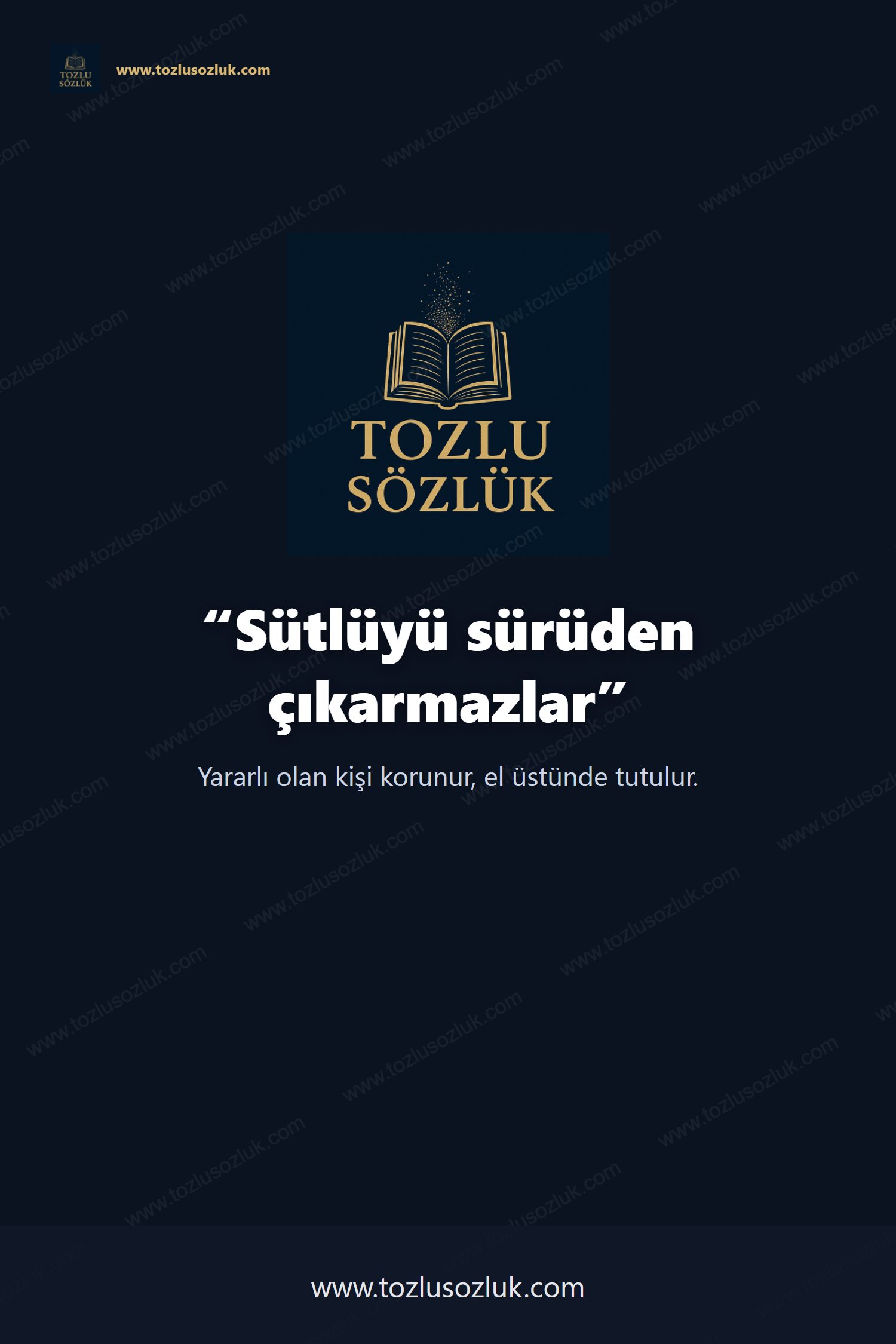 Sütlüyü sürüden çıkarmazlar Pinterest görseli