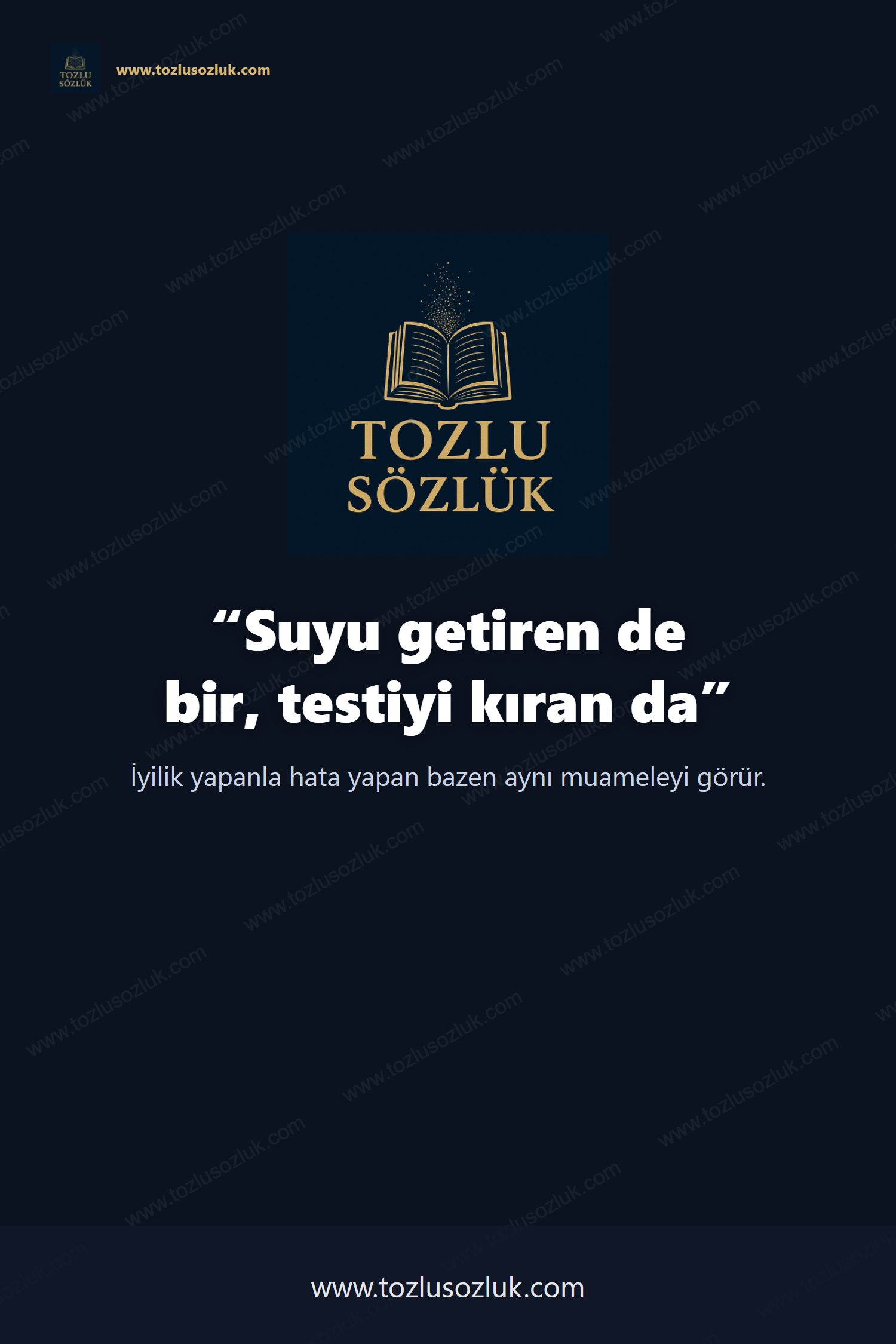 Suyu getiren de bir, testiyi kıran da Pinterest görseli