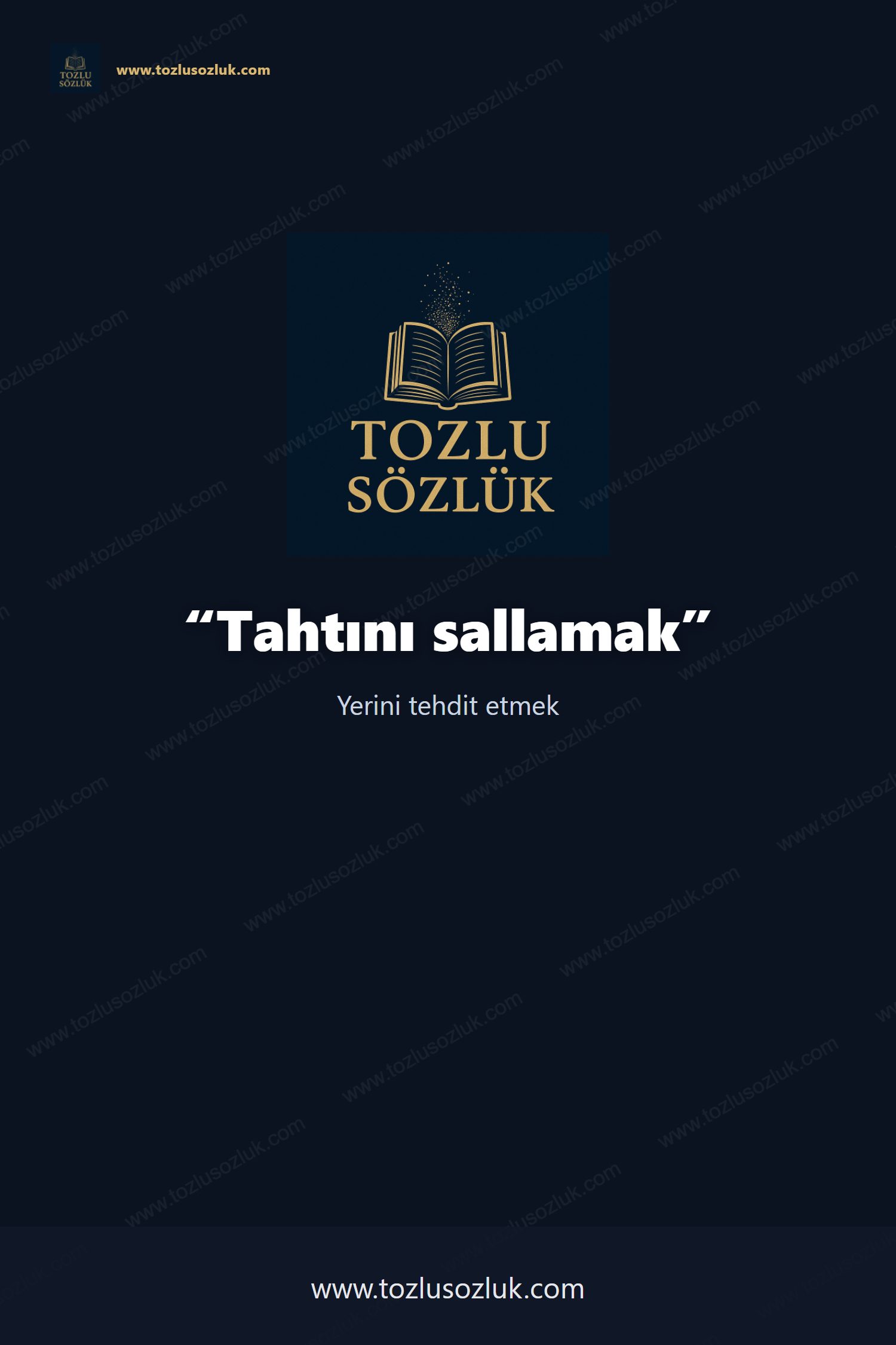 Tahtını sallamak Pinterest görseli