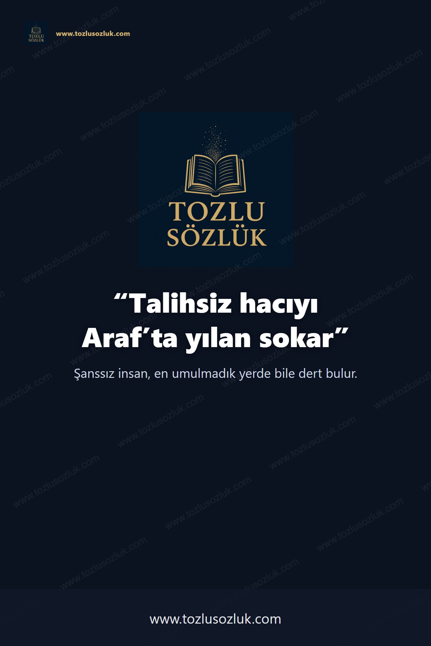 Talihsiz hacıyı Araf’ta yılan sokar Pinterest görseli