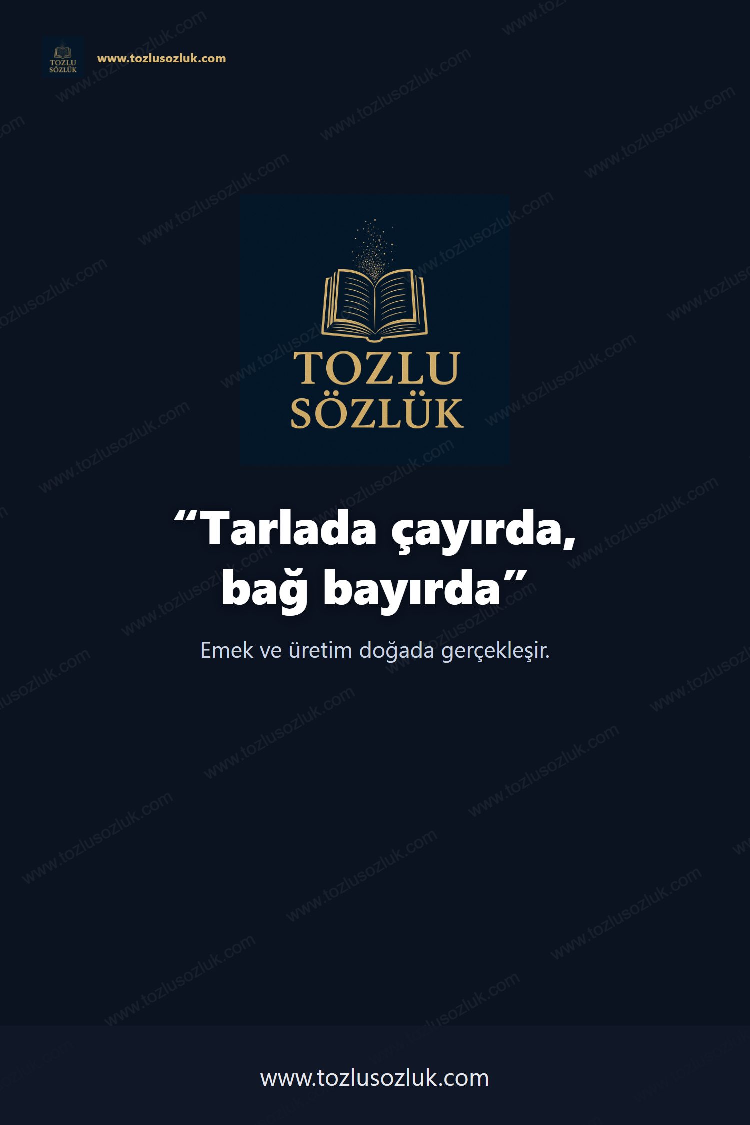 Tarlada çayırda, bağ bayırda Pinterest görseli