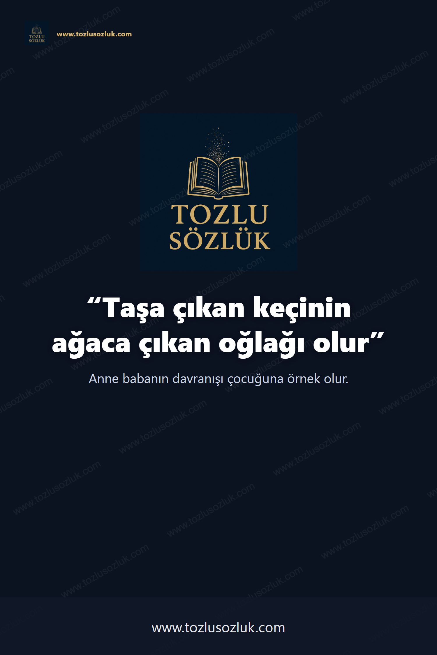 Taşa çıkan keçinin ağaca çıkan oğlağı olur Pinterest görseli