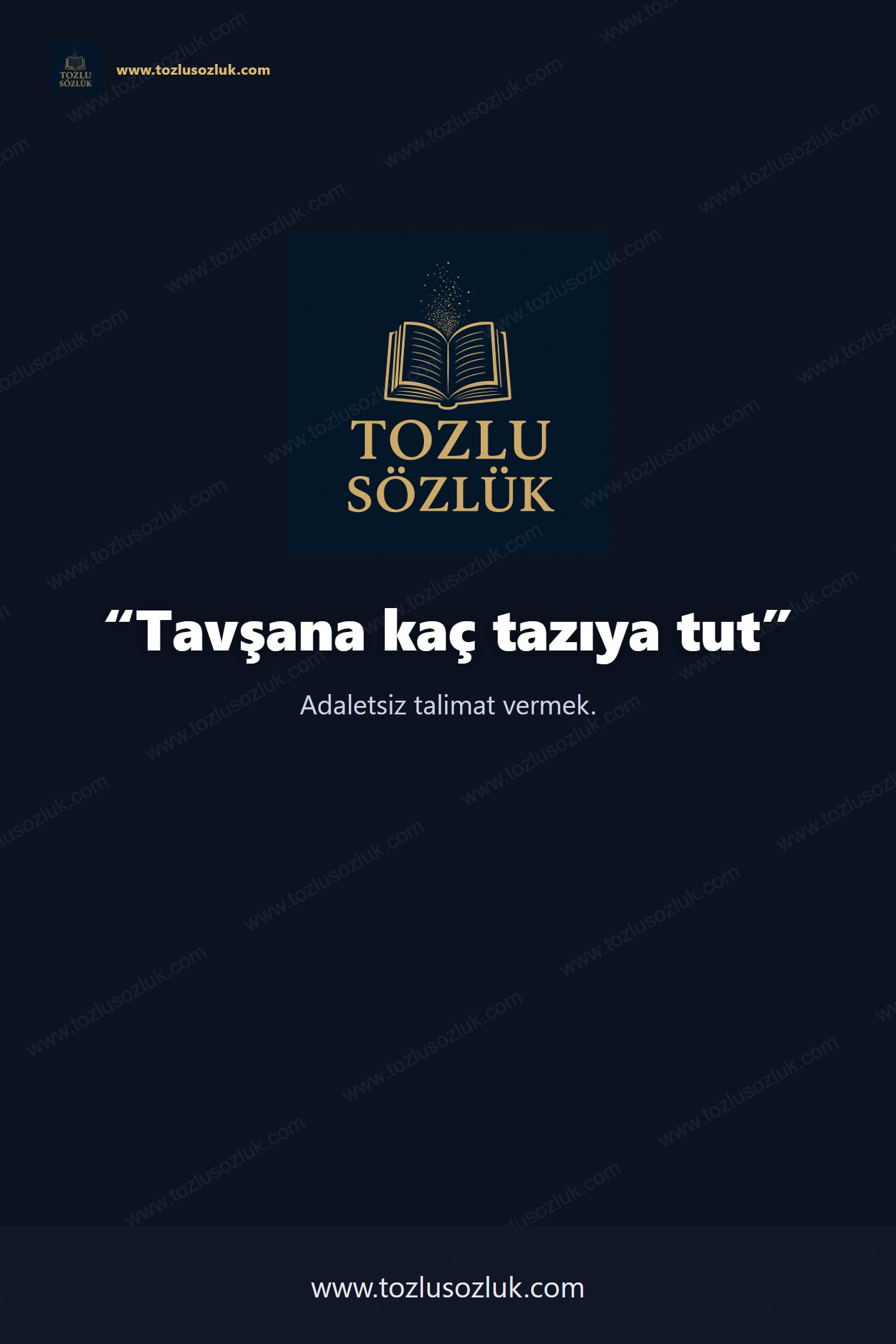 Tavşana kaç tazıya tut Pinterest görseli