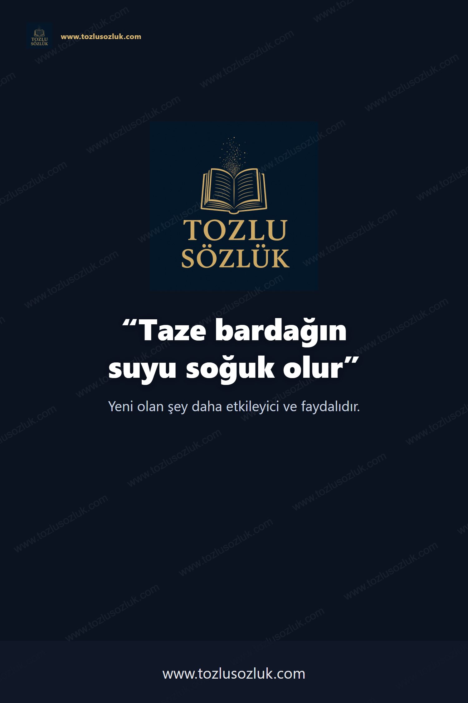 Taze bardağın suyu soğuk olur Pinterest görseli