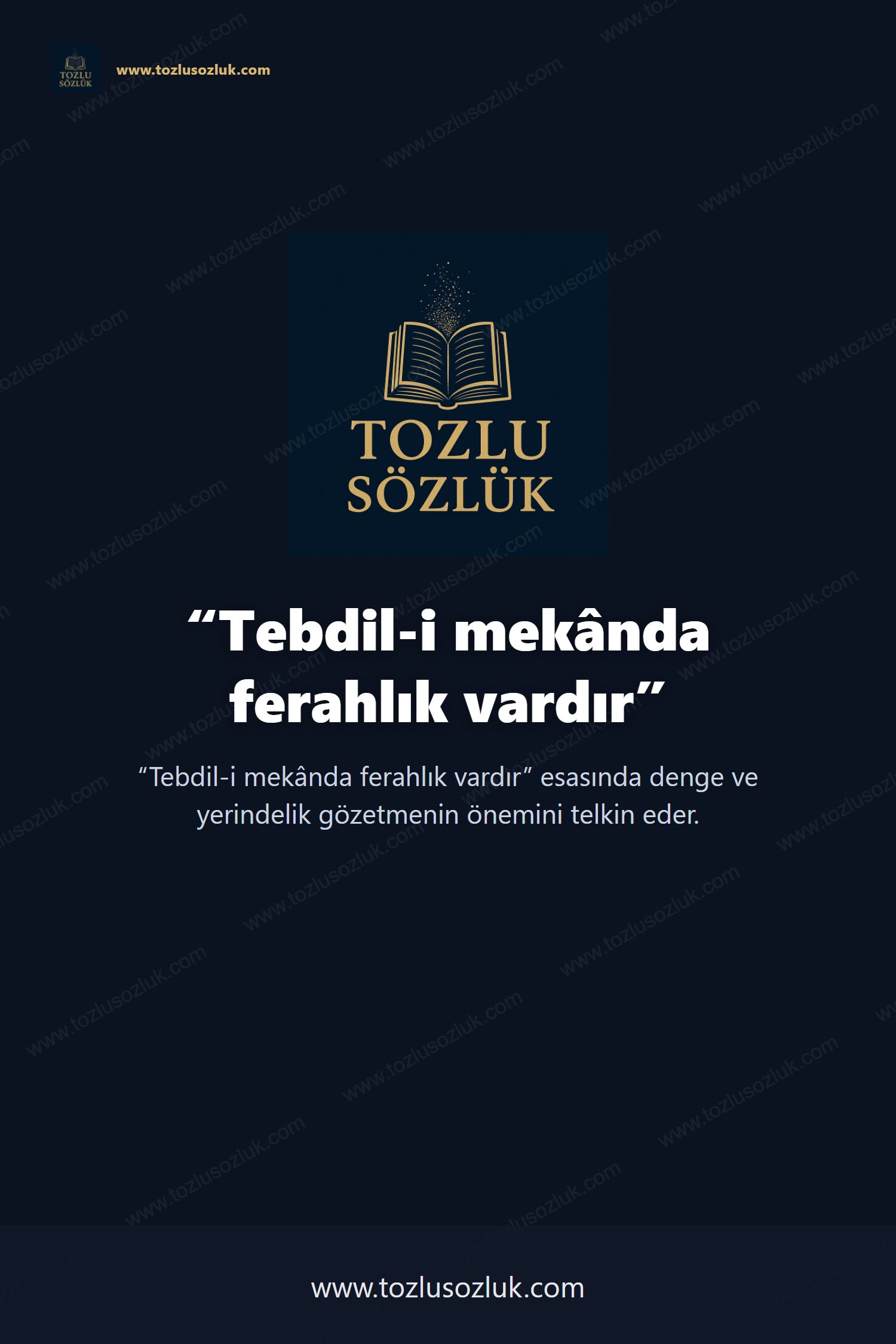 Tebdil-i mekânda ferahlık vardır Pinterest görseli