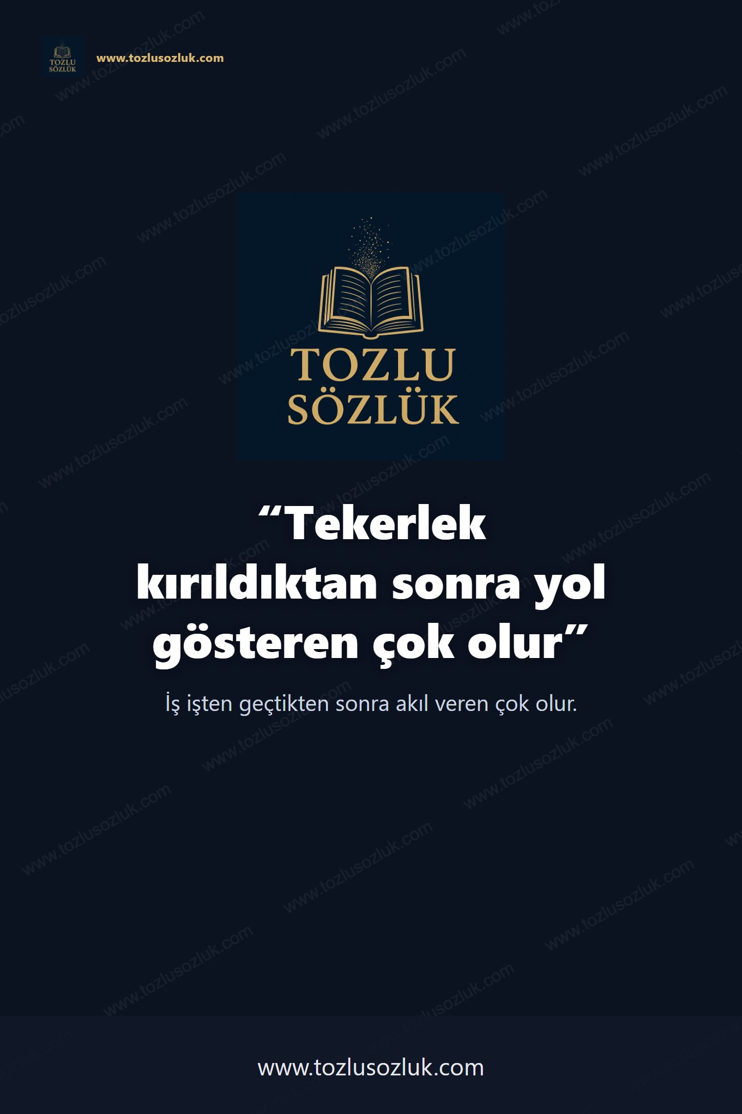 Tekerlek kırıldıktan sonra yol gösteren çok olur Pinterest görseli