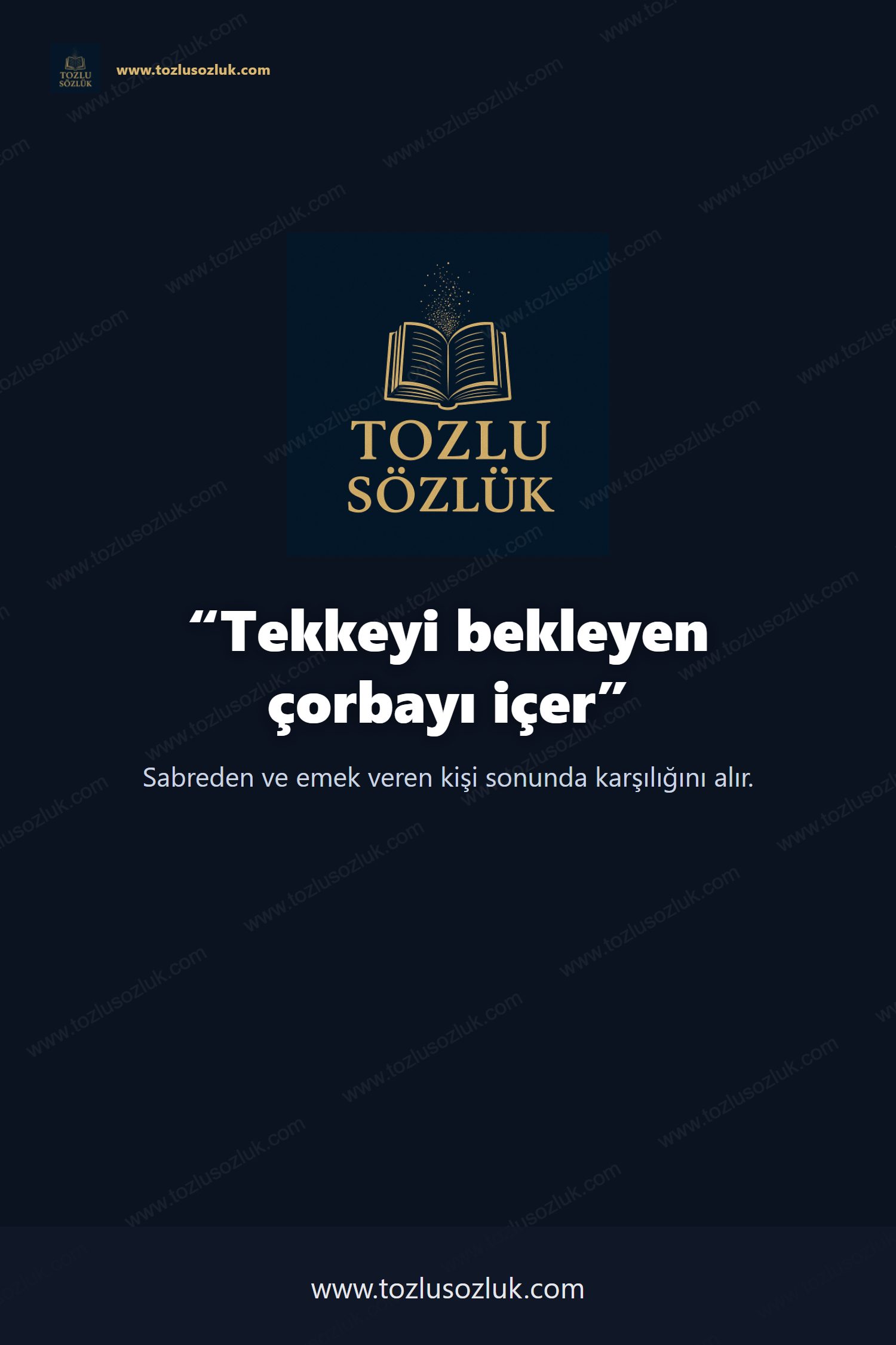 Tekkeyi bekleyen çorbayı içer Pinterest görseli