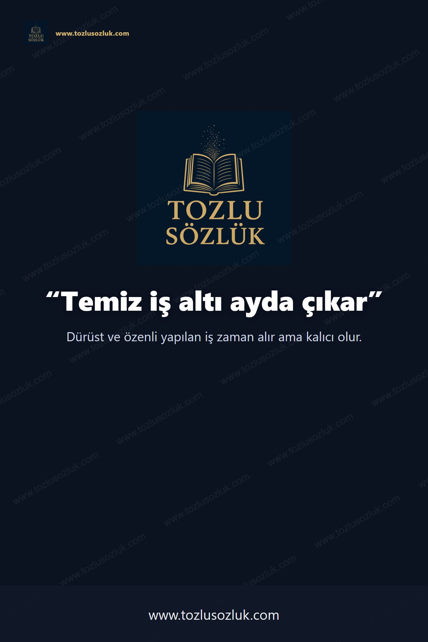 Temiz iş altı ayda çıkar Pinterest görseli