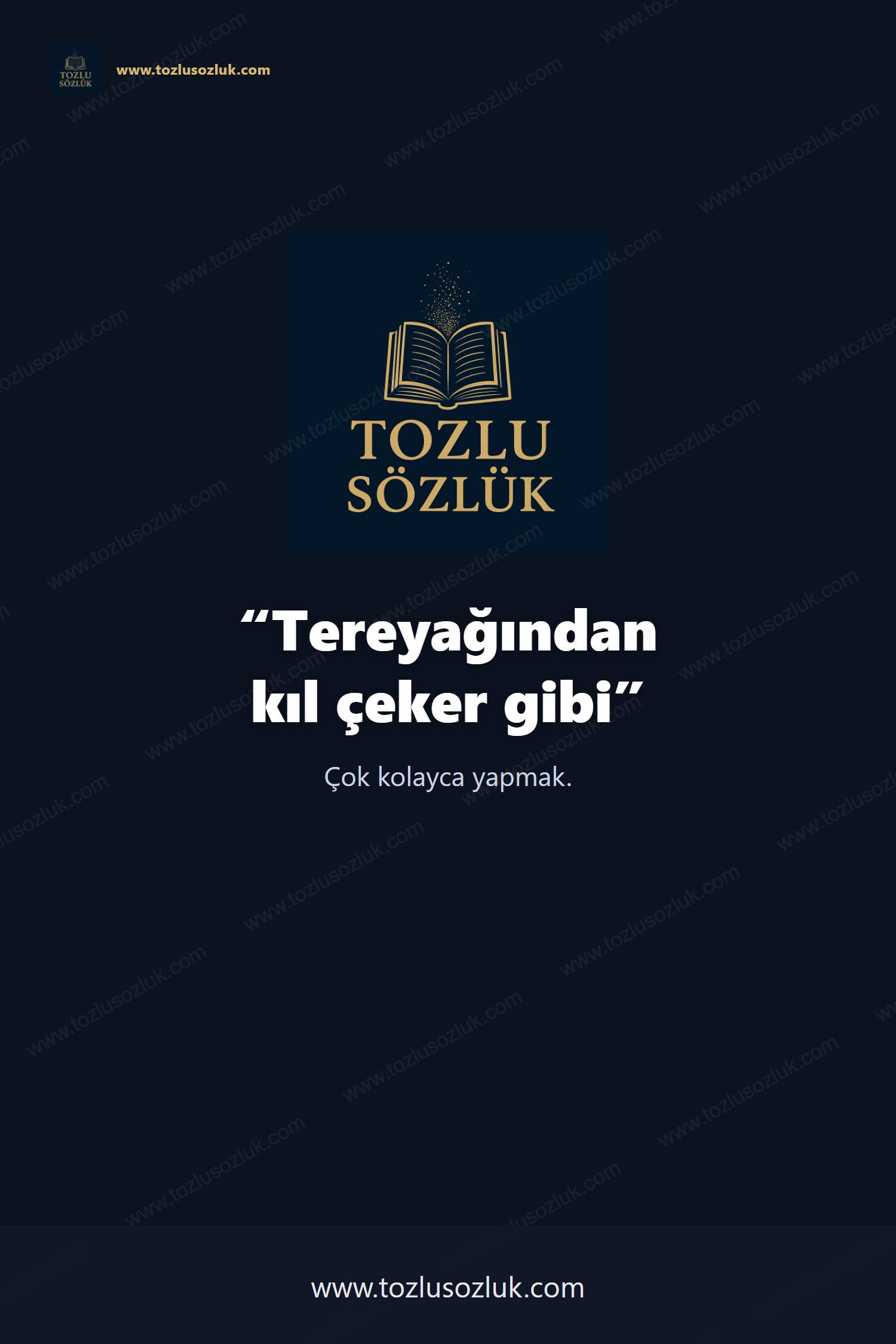Tereyağından kıl çeker gibi Pinterest görseli