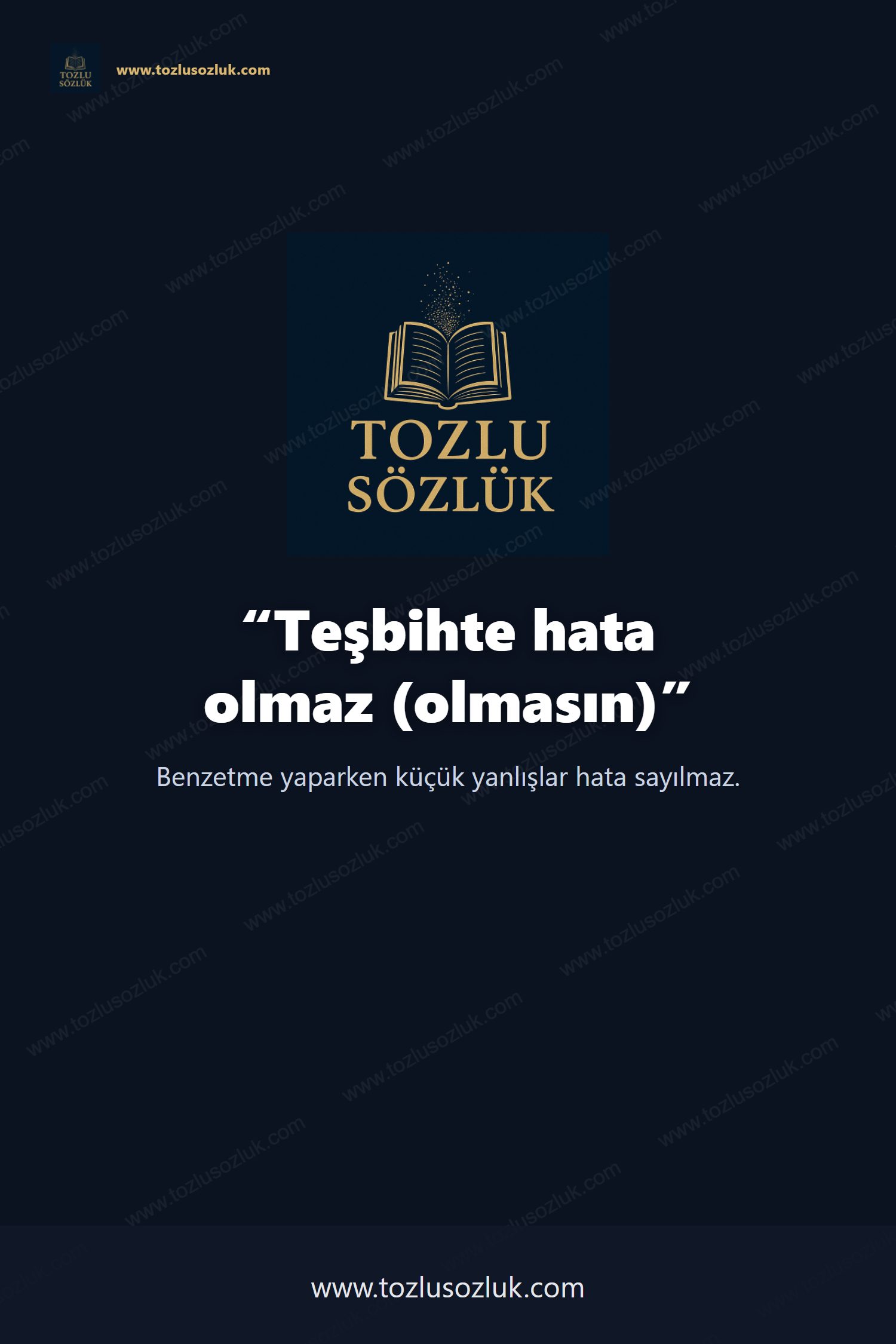 Teşbihte hata olmaz (olmasın) Pinterest görseli