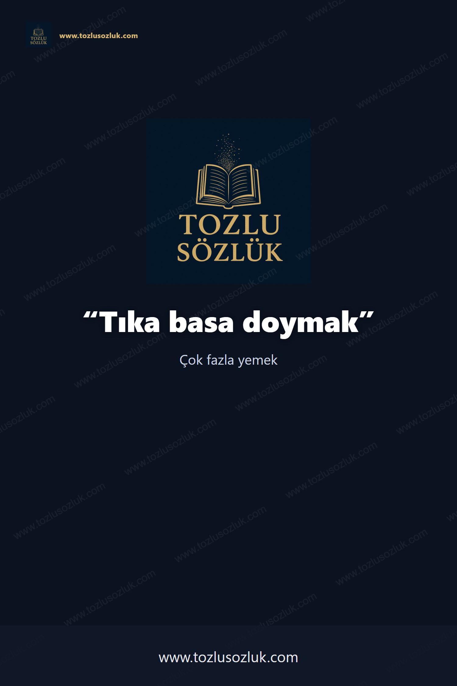 Tıka basa doymak Pinterest görseli