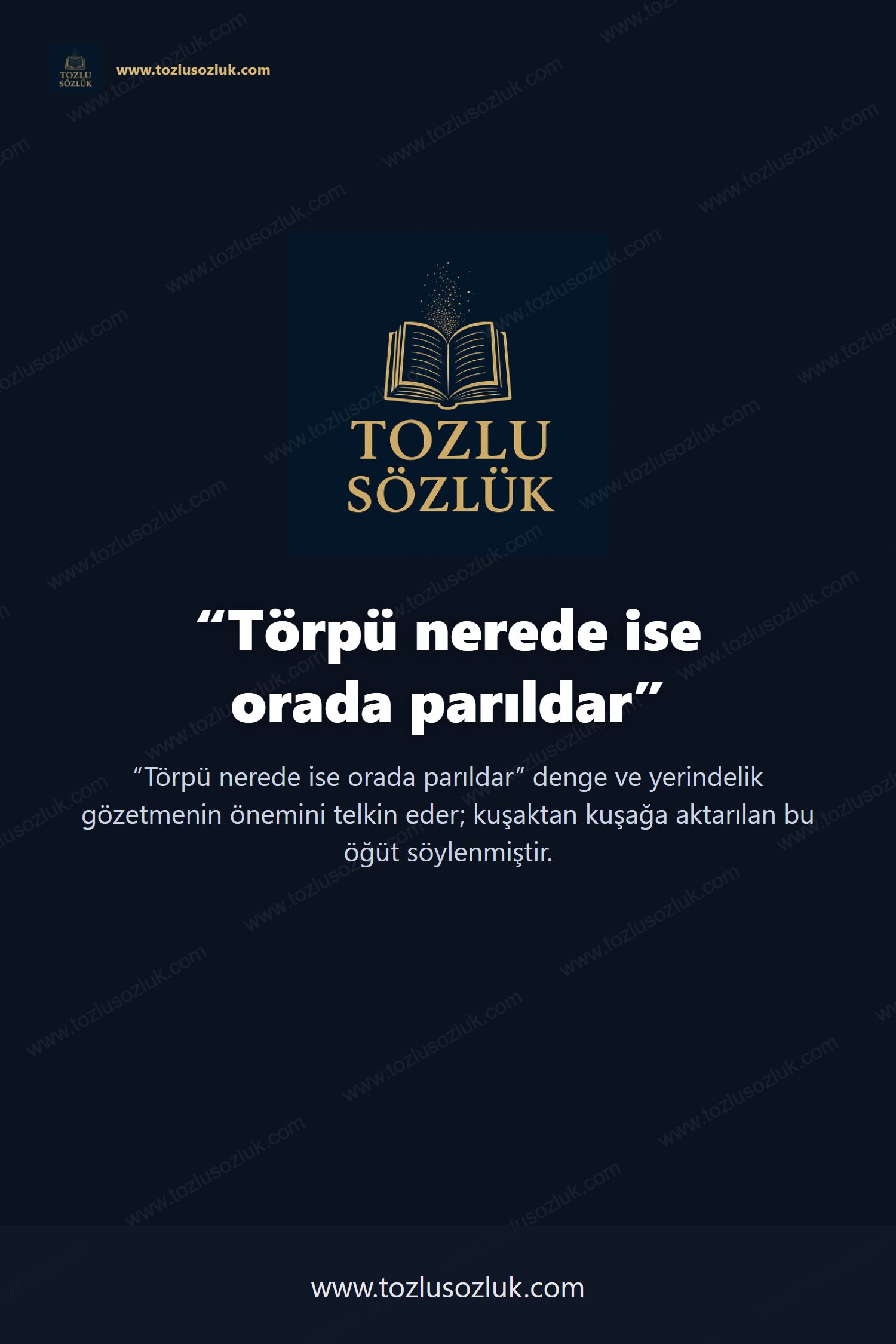 Törpü nerede ise orada parıldar Pinterest görseli