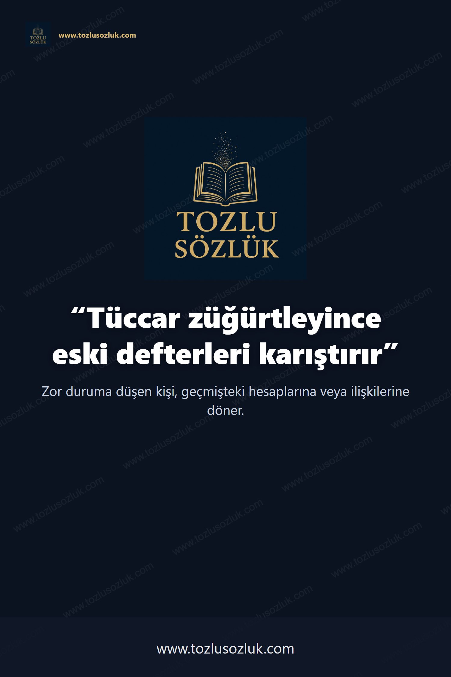 Tüccar züğürtleyince eski defterleri karıştırır Pinterest görseli