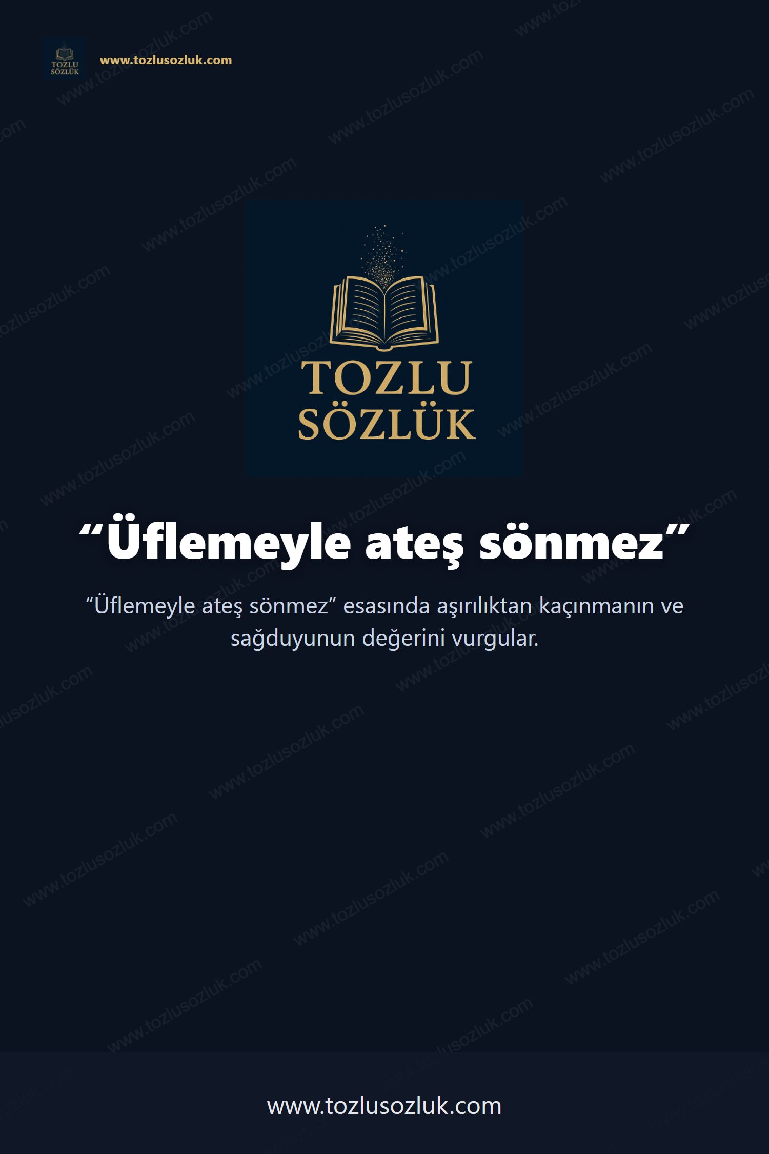 Üflemeyle ateş sönmez Pinterest görseli