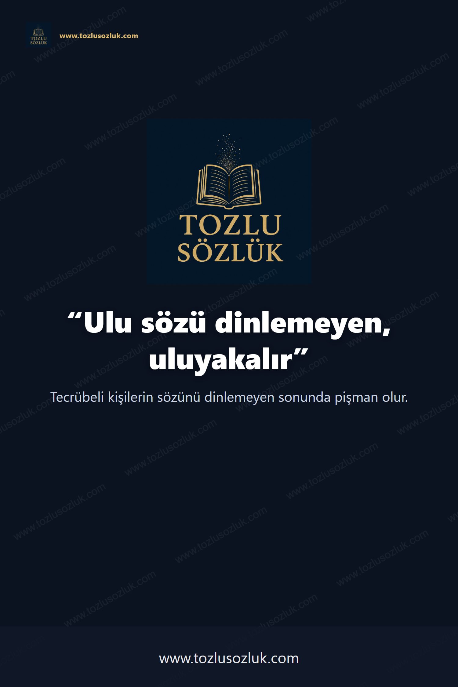 Ulu sözü dinlemeyen, uluyakalır Pinterest görseli