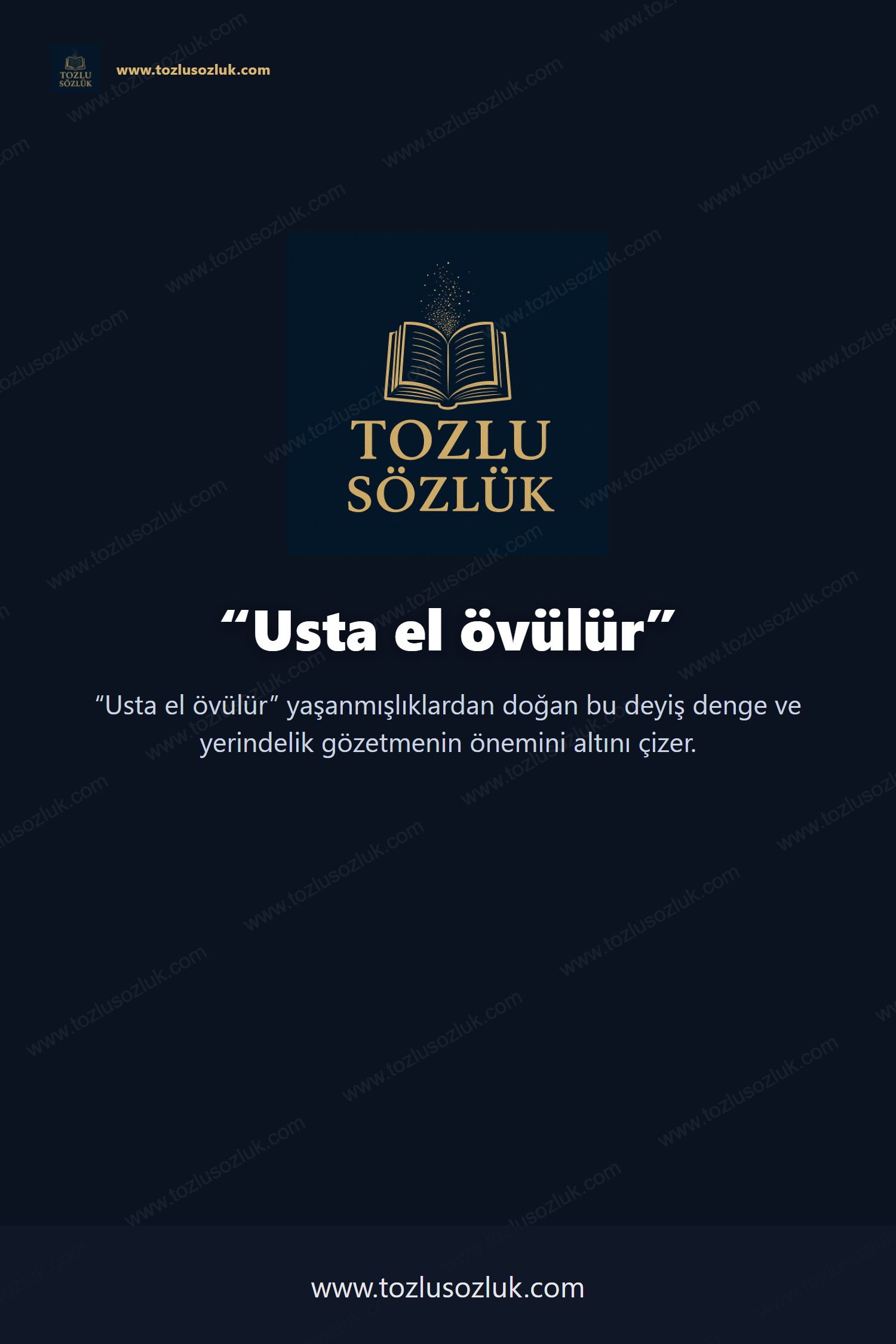 Usta el övülür Pinterest görseli