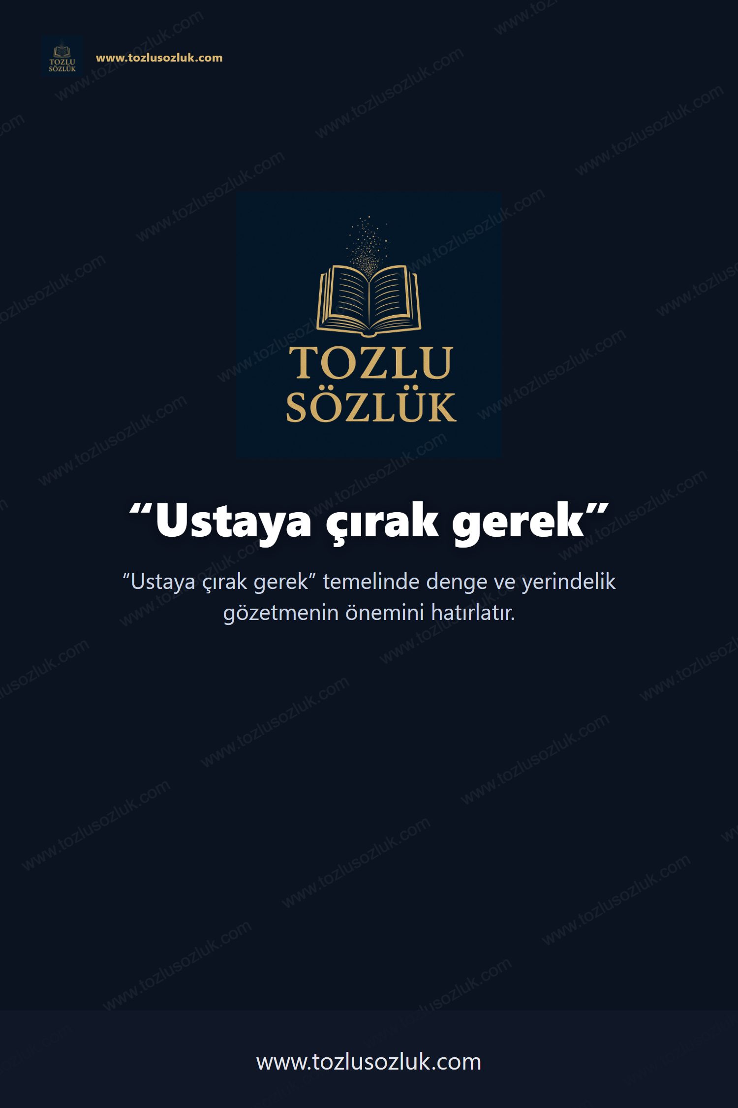 Ustaya çırak gerek Pinterest görseli