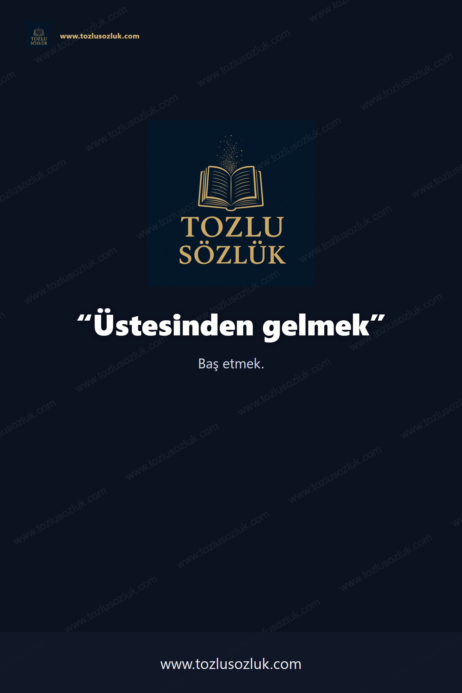 Üstesinden gelmek Pinterest görseli