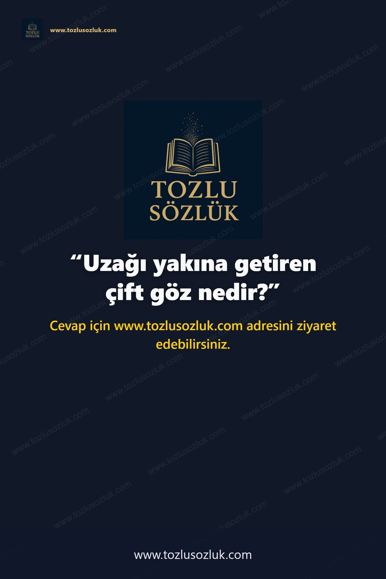 Uzağı yakına getiren çift göz nedir? Pinterest görseli