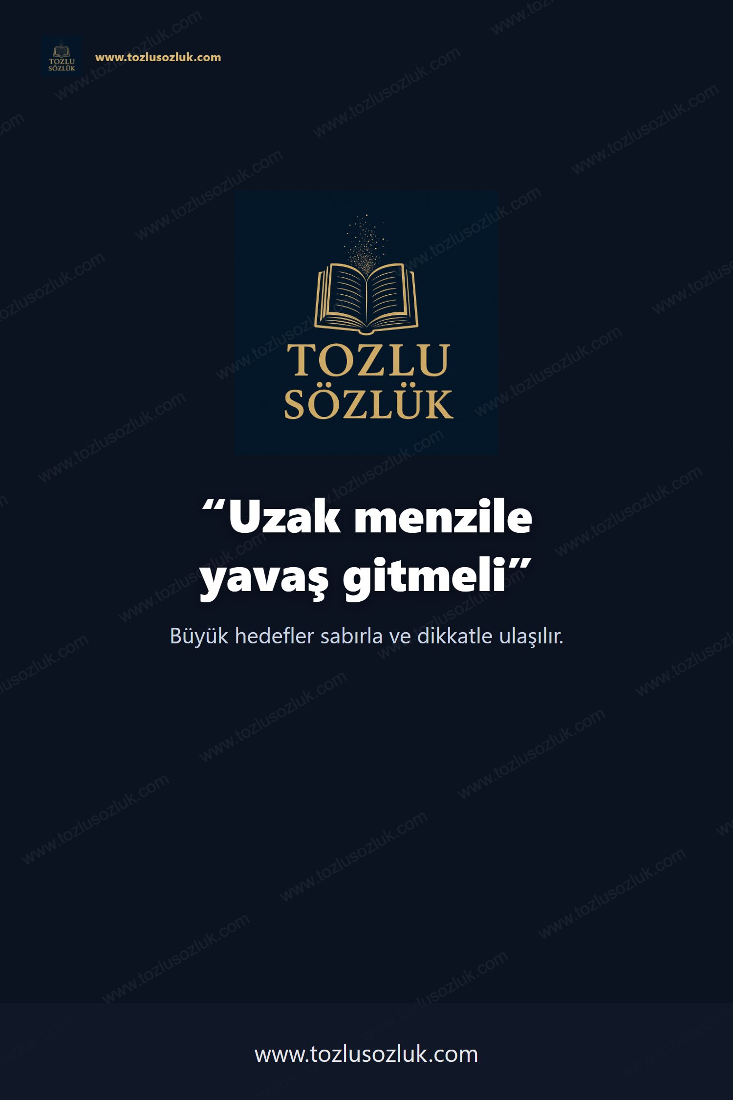 Uzak menzile yavaş gitmeli Pinterest görseli