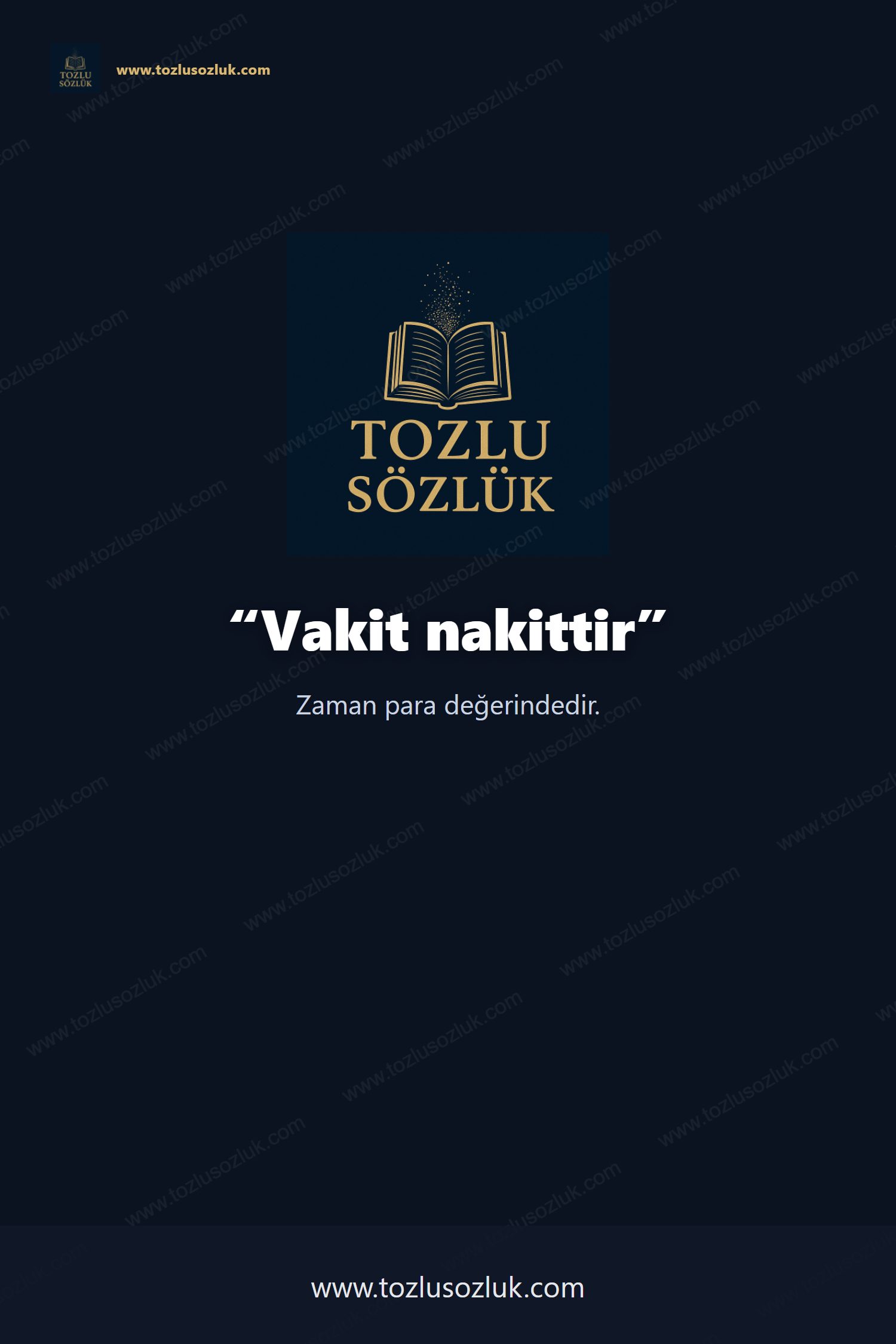 Vakit nakittir Pinterest görseli
