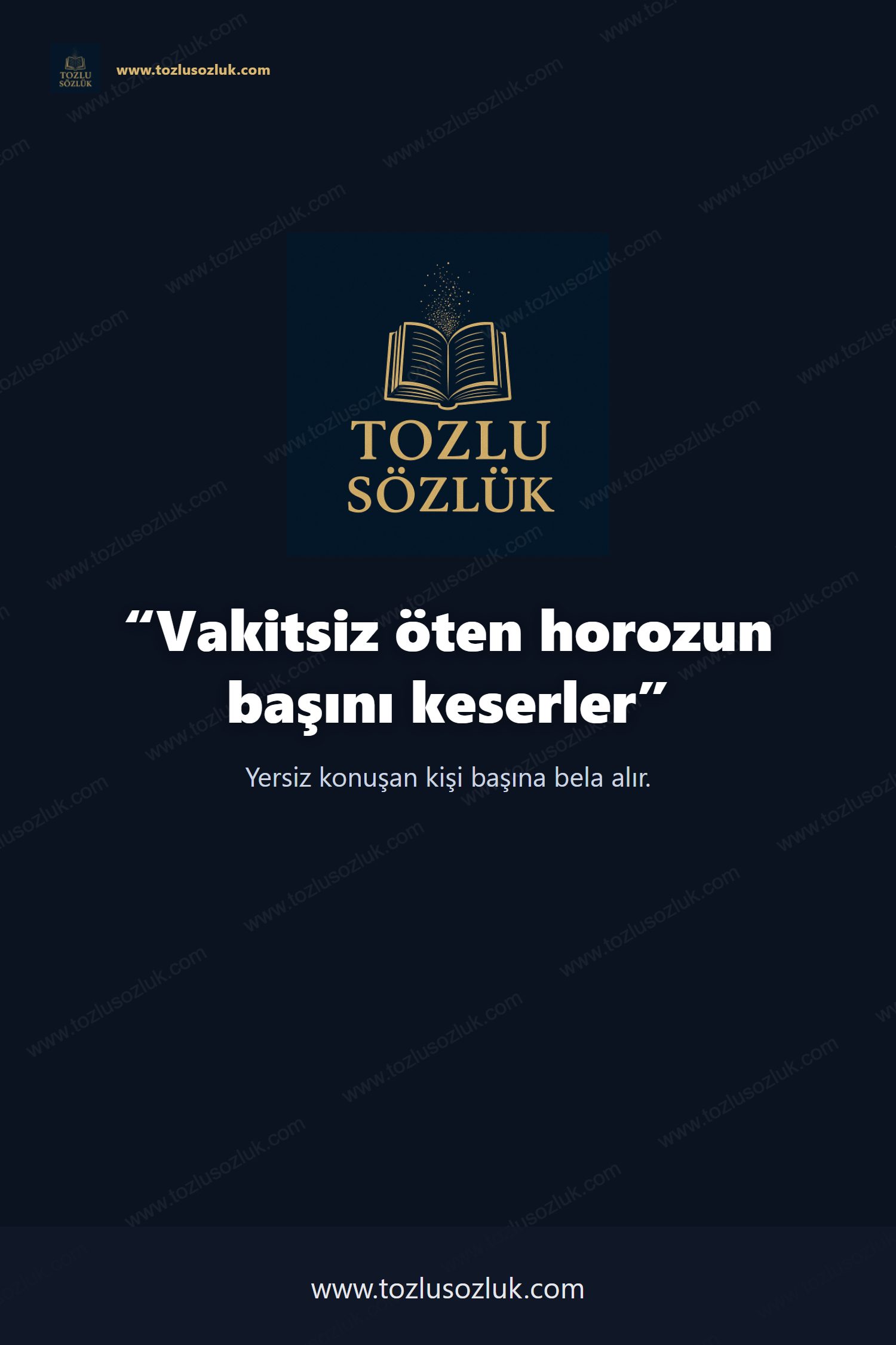 Vakitsiz öten horozun başını keserler Pinterest görseli