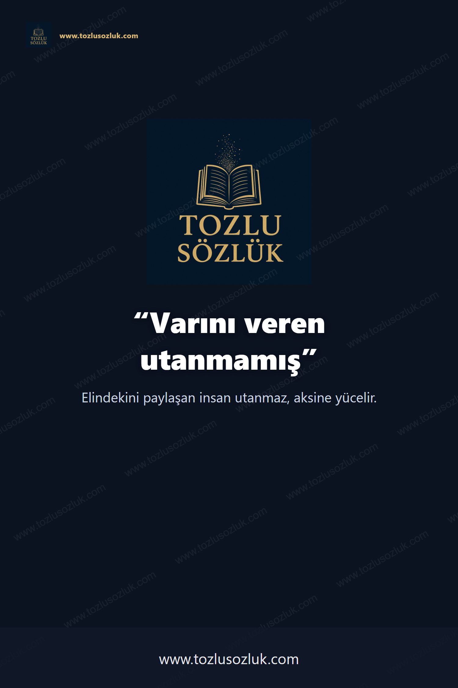 Varını veren utanmamış Pinterest görseli