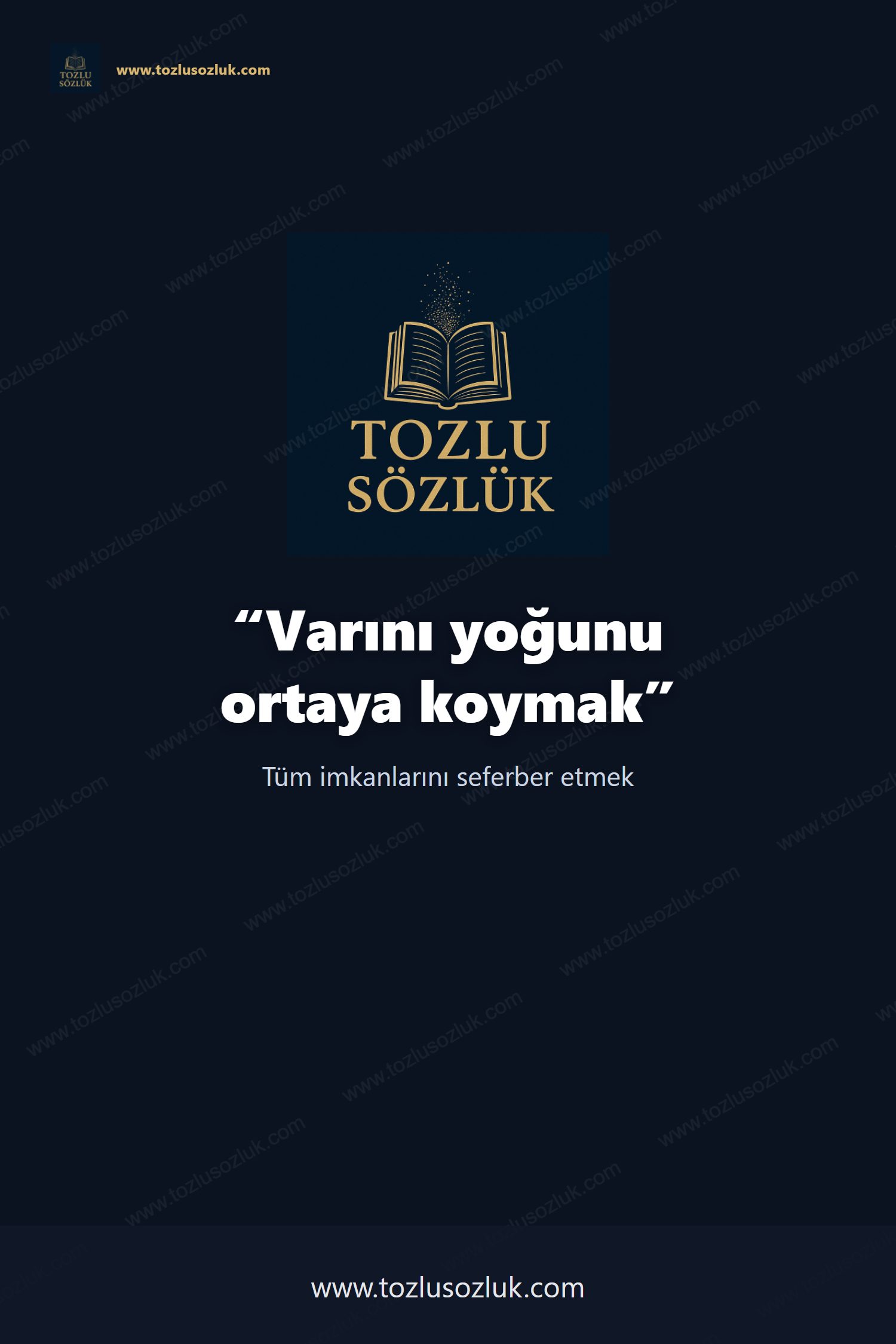 Varını yoğunu ortaya koymak Pinterest görseli