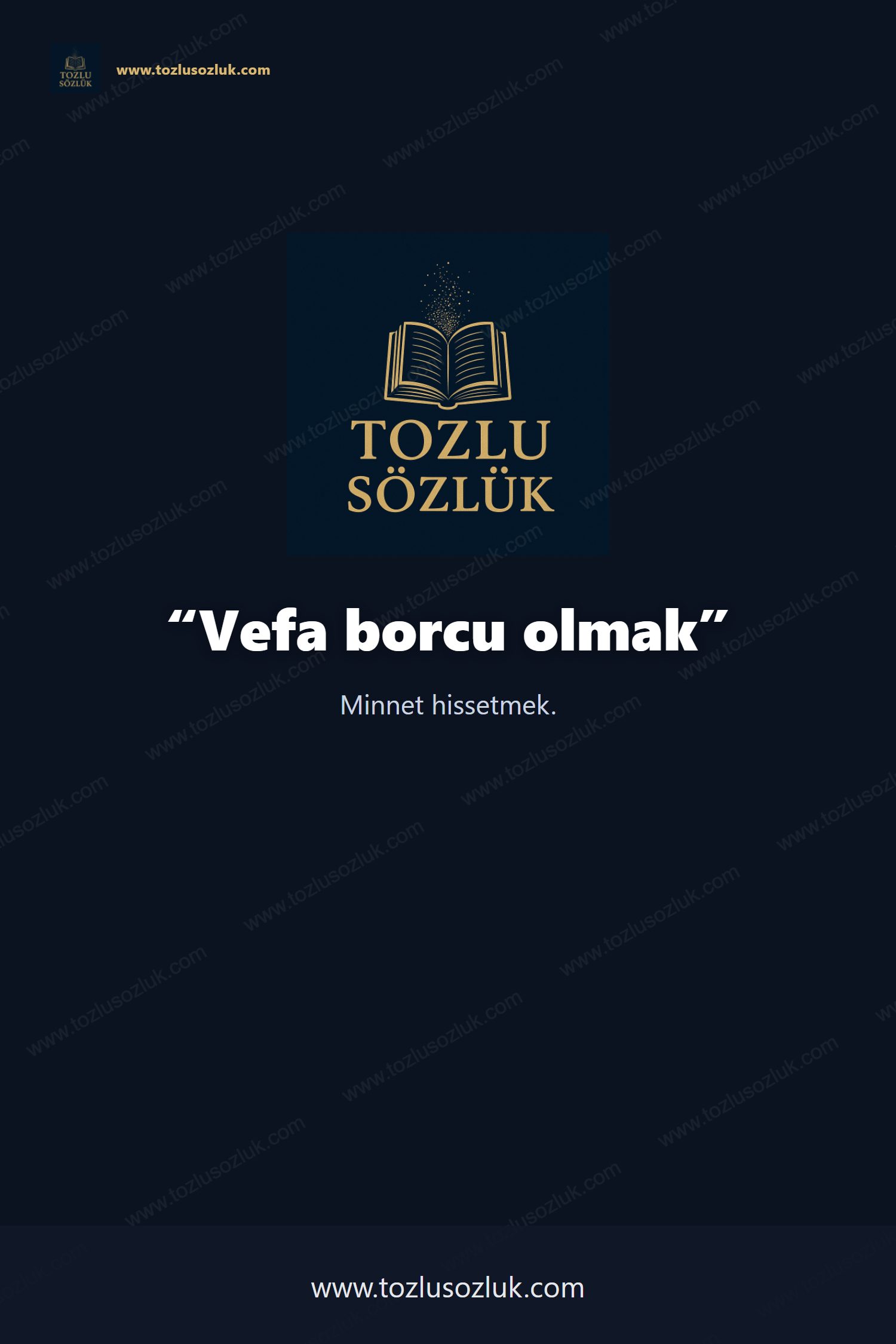 Vefa borcu olmak Pinterest görseli