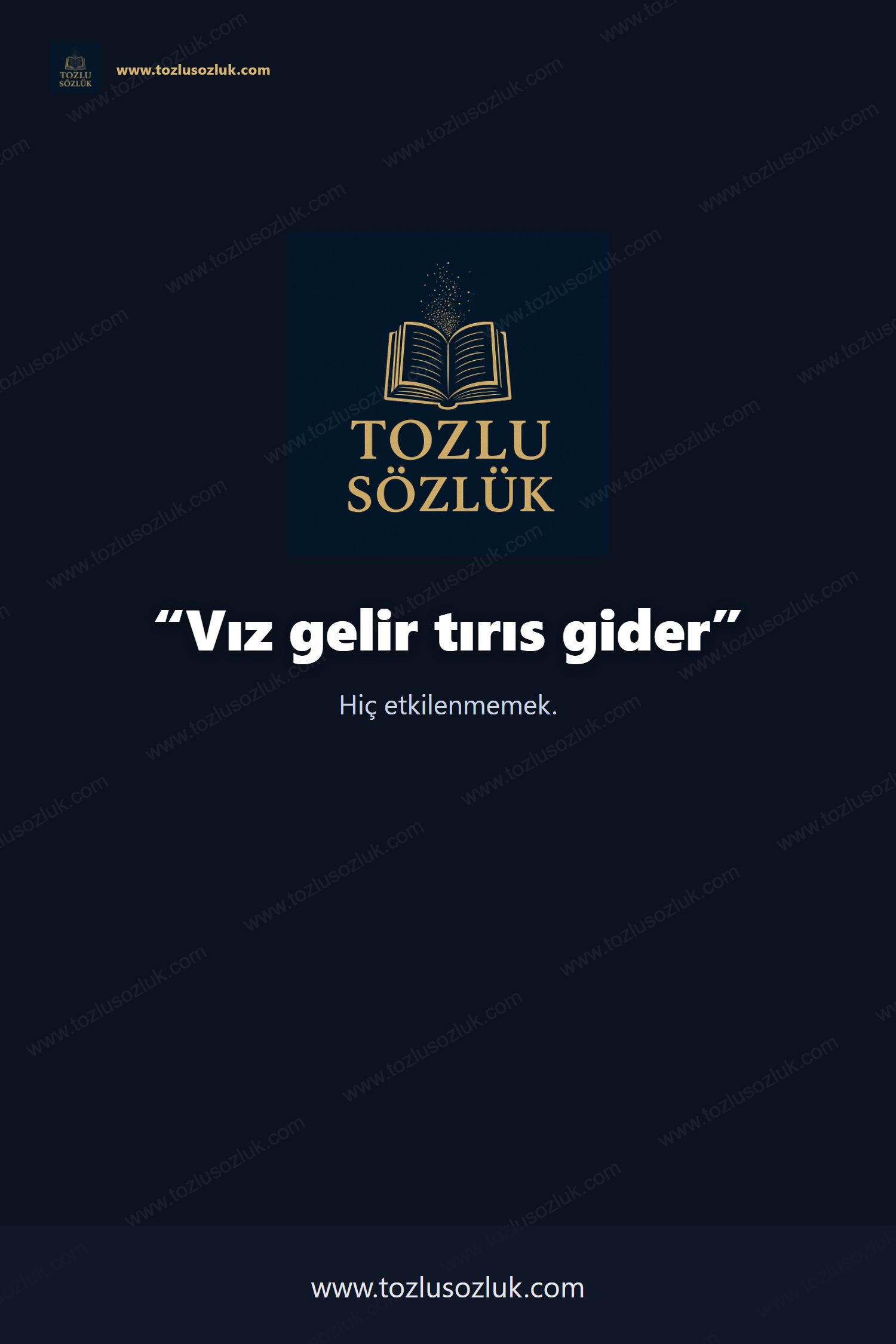 Vız gelir tırıs gider Pinterest görseli