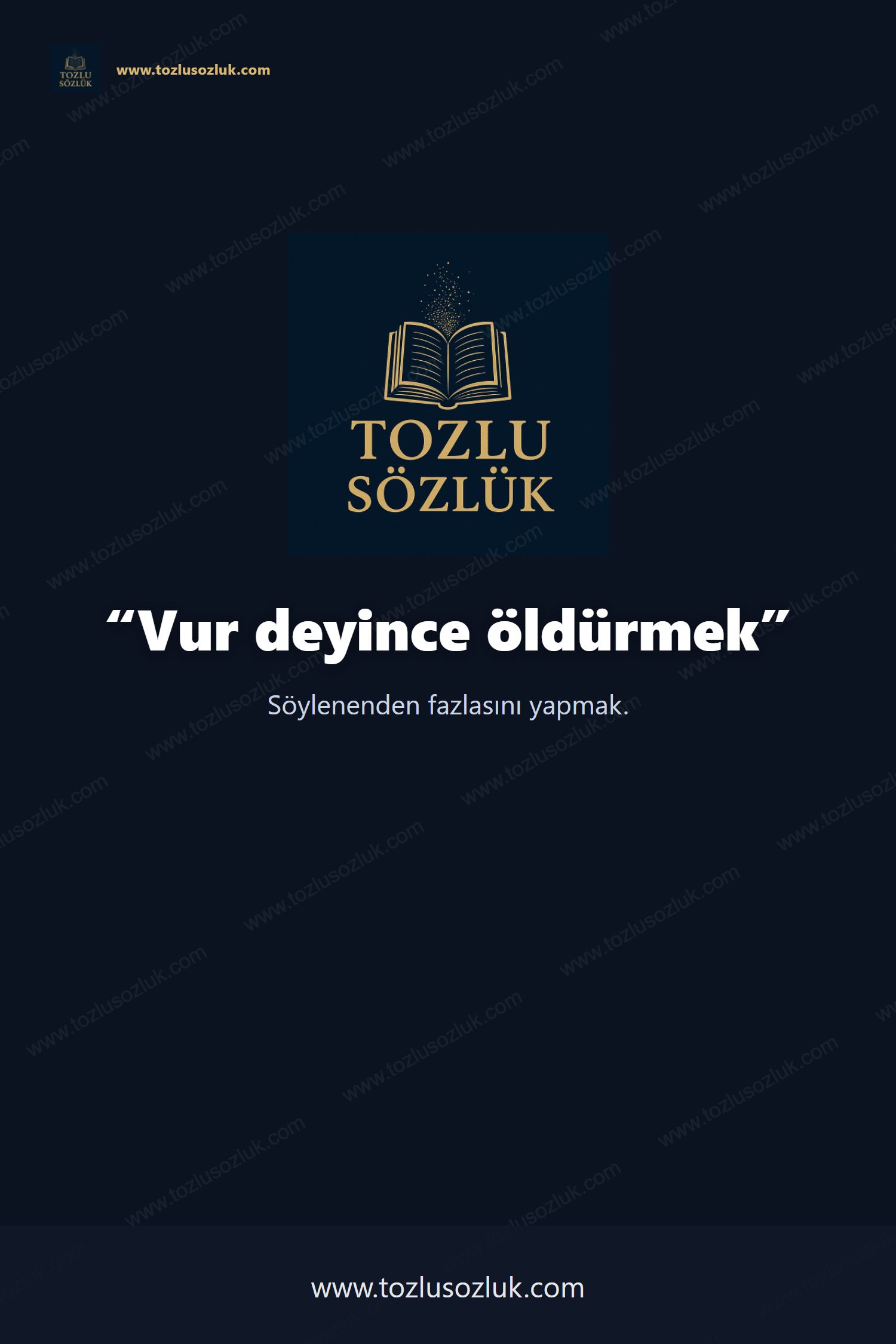 Vur deyince öldürmek Pinterest görseli
