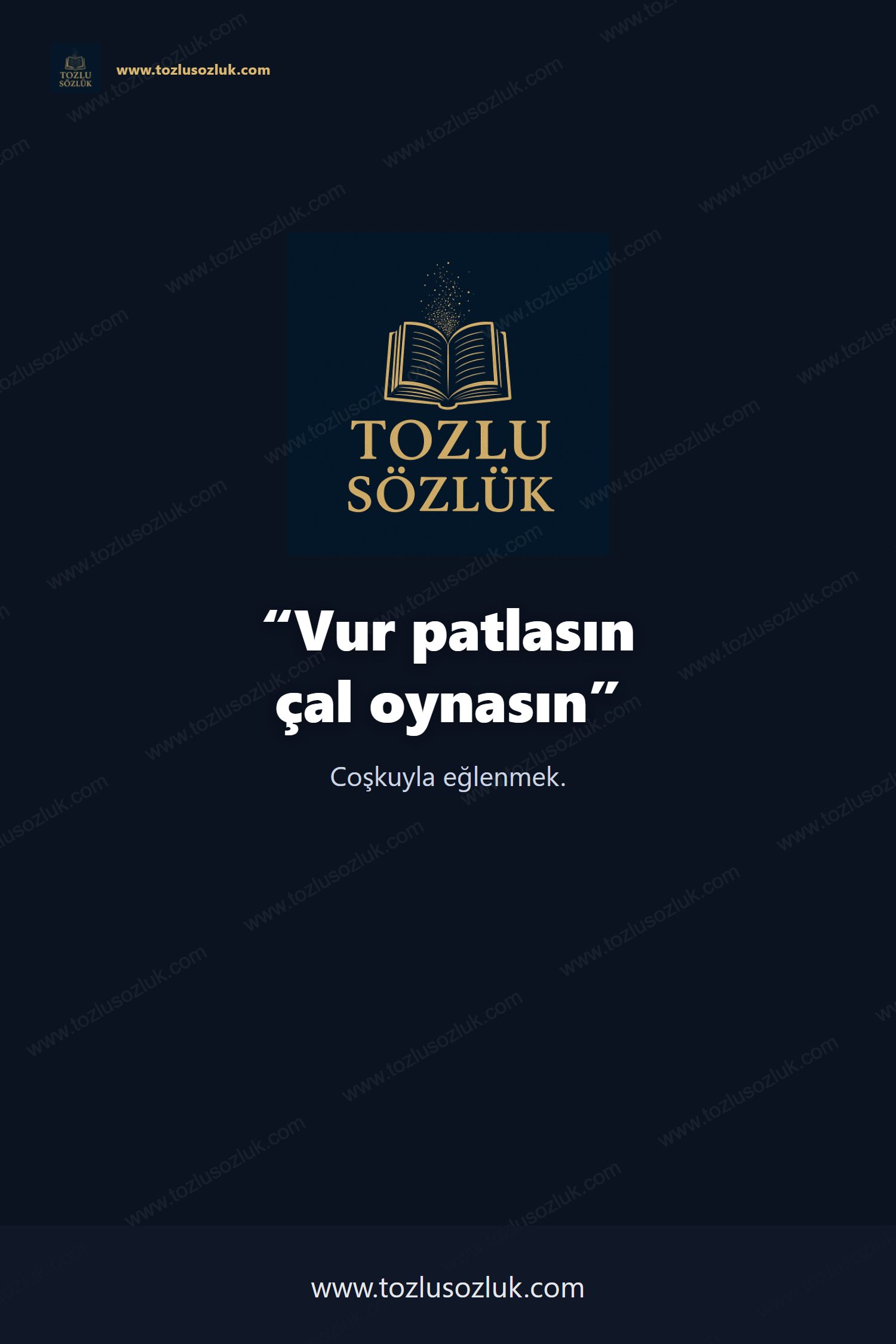 Vur patlasın çal oynasın Pinterest görseli