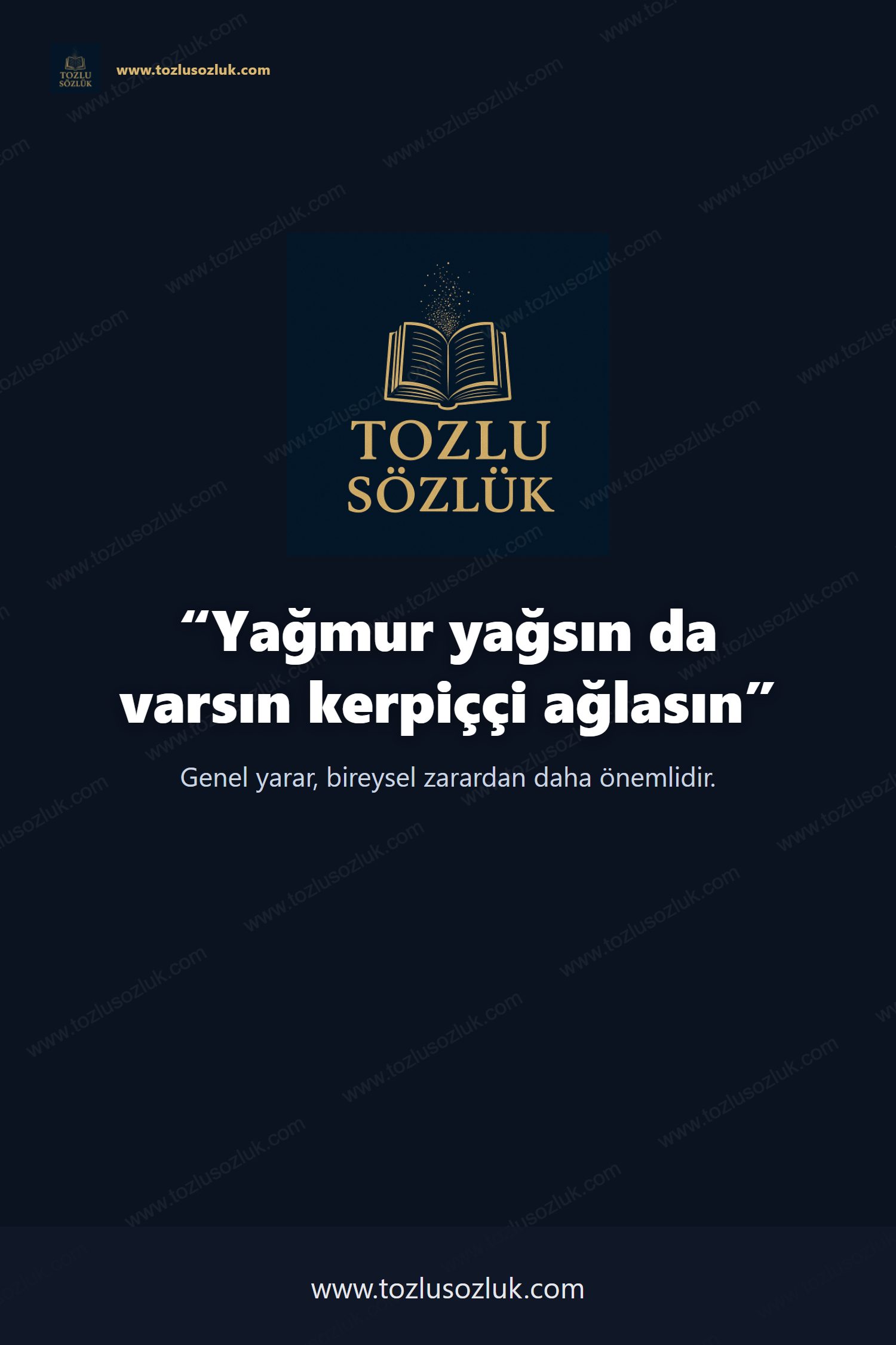 Yağmur yağsın da varsın kerpiççi ağlasın Pinterest görseli