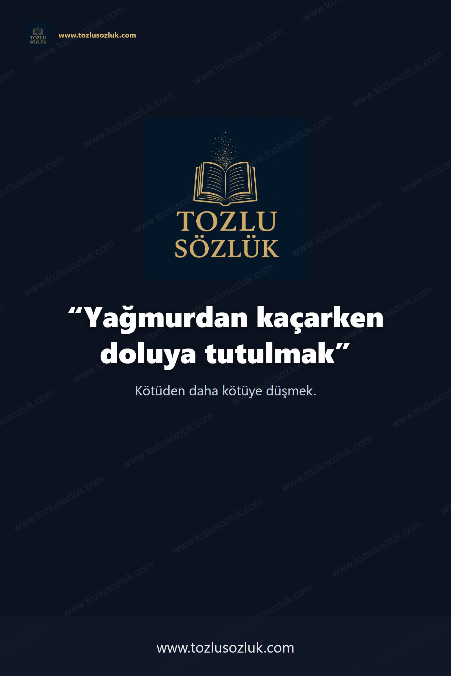 Yağmurdan kaçarken doluya tutulmak Pinterest görseli
