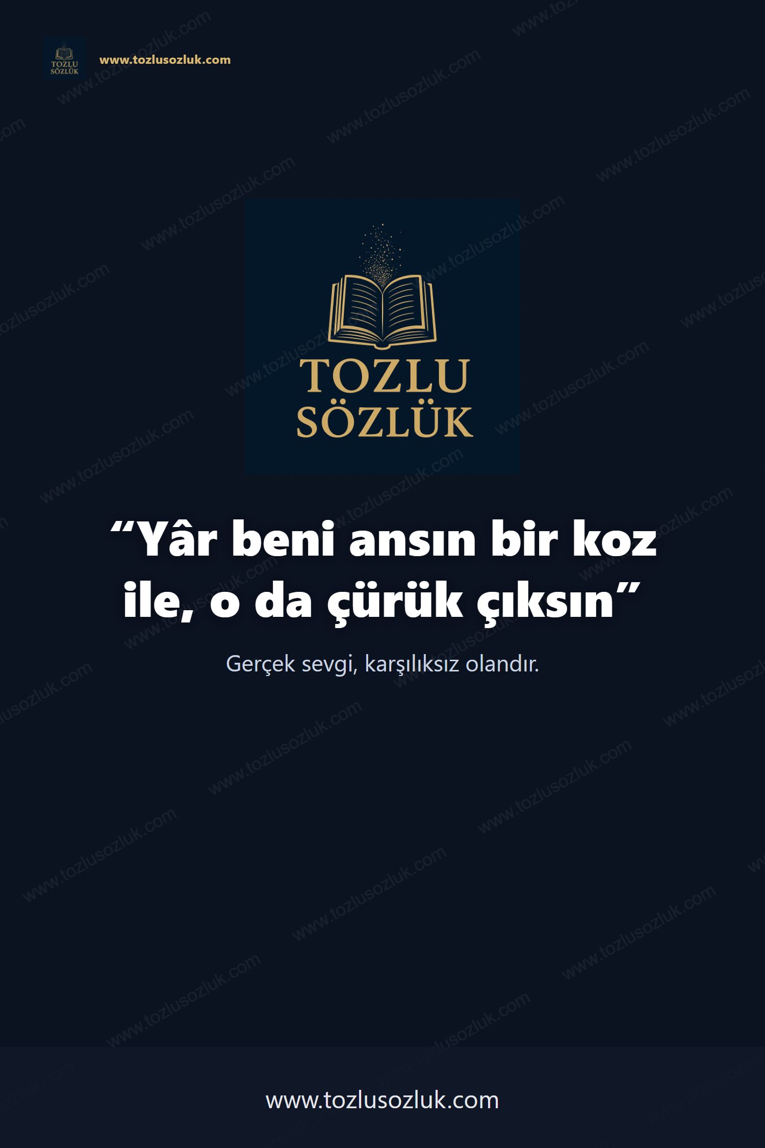 Yâr beni ansın bir koz ile, o da çürük çıksın Pinterest görseli