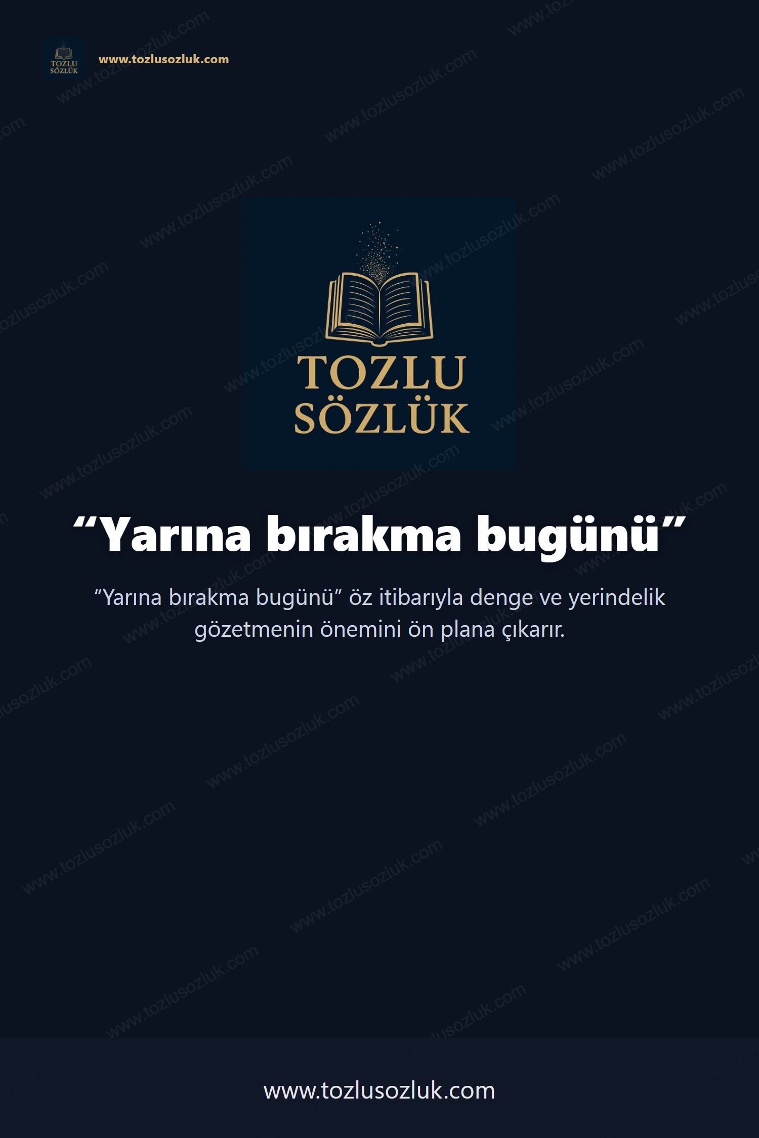 Yarına bırakma bugünü Pinterest görseli