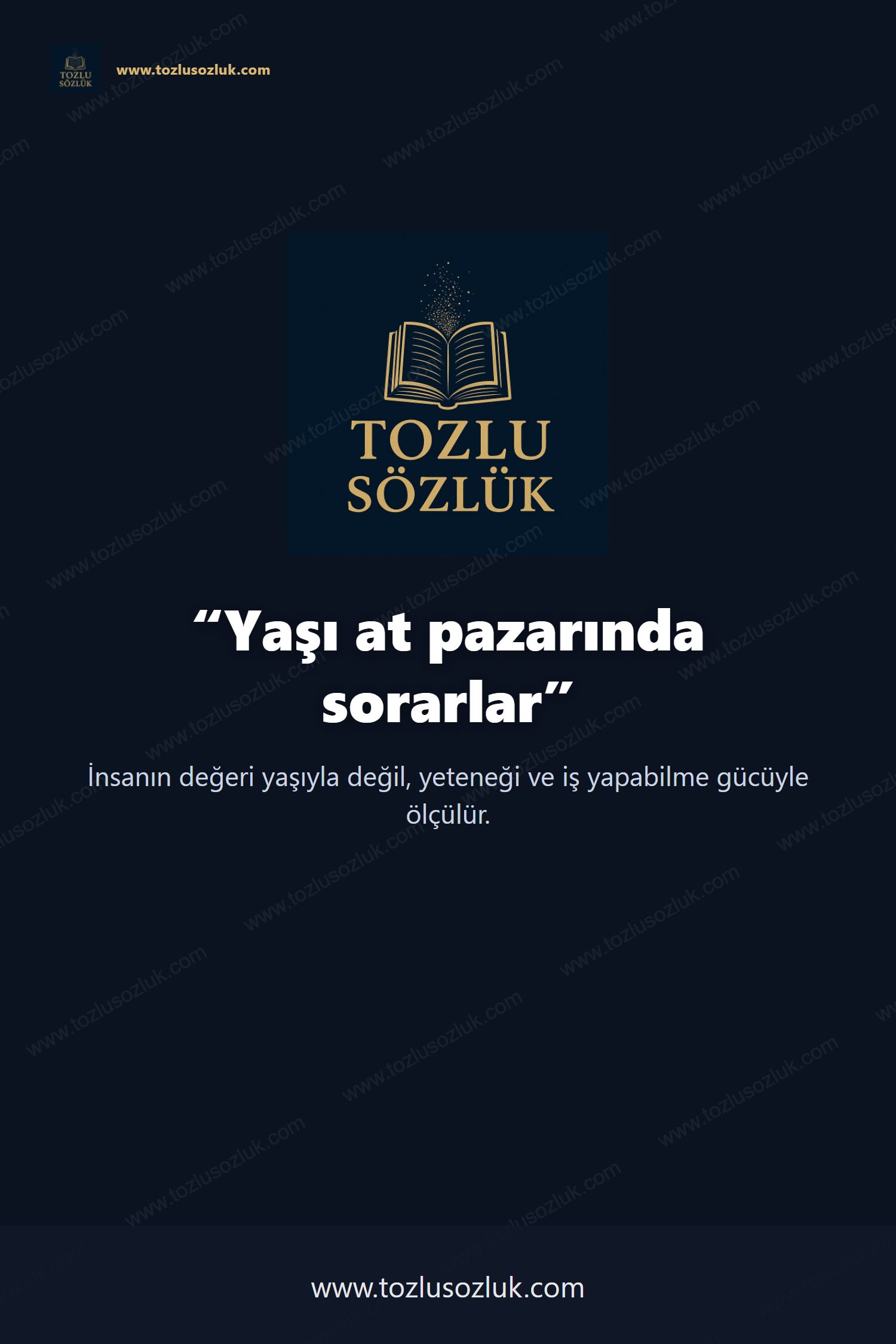 Yaşı at pazarında sorarlar Pinterest görseli