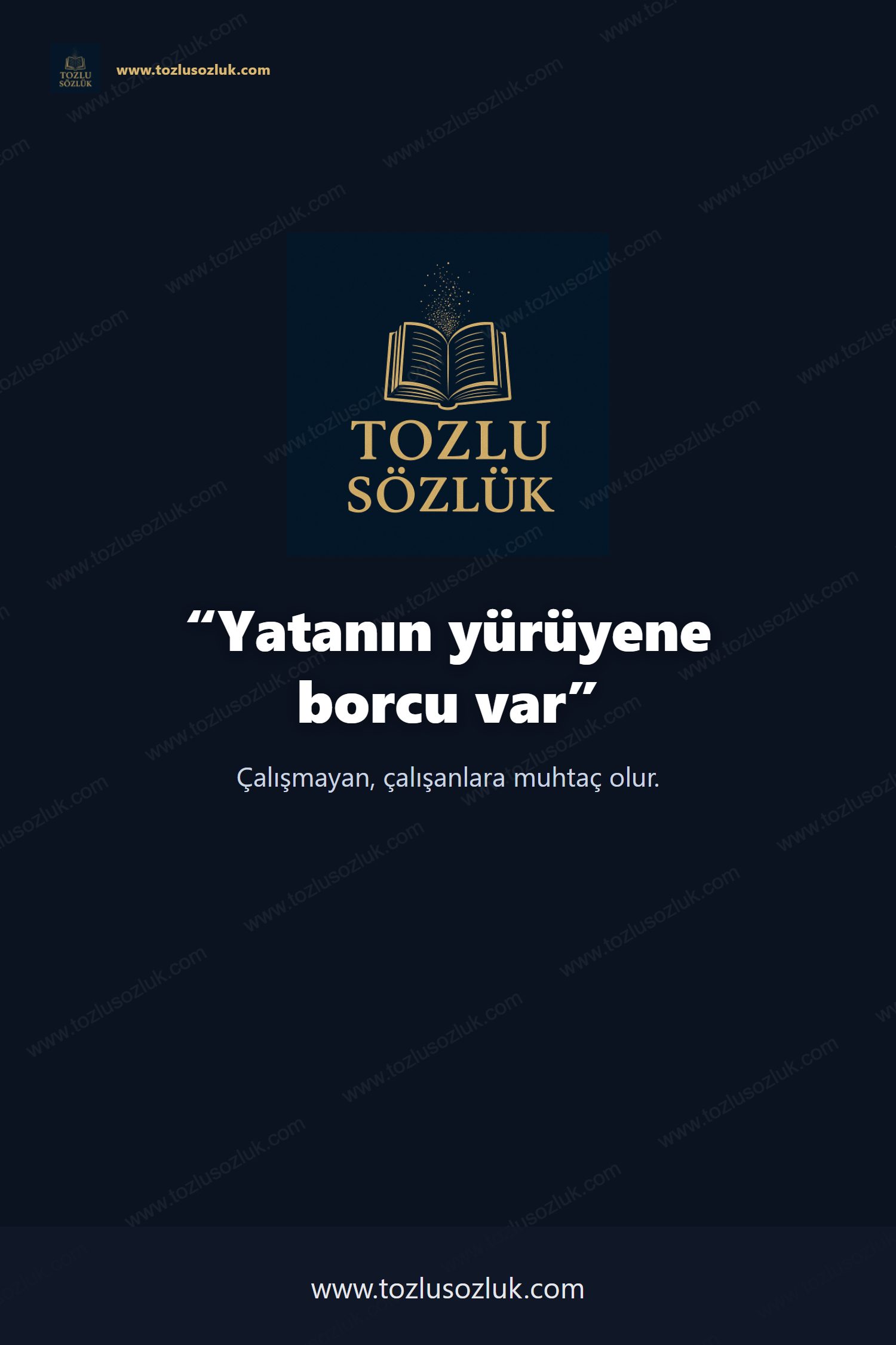 Yatanın yürüyene borcu var Pinterest görseli