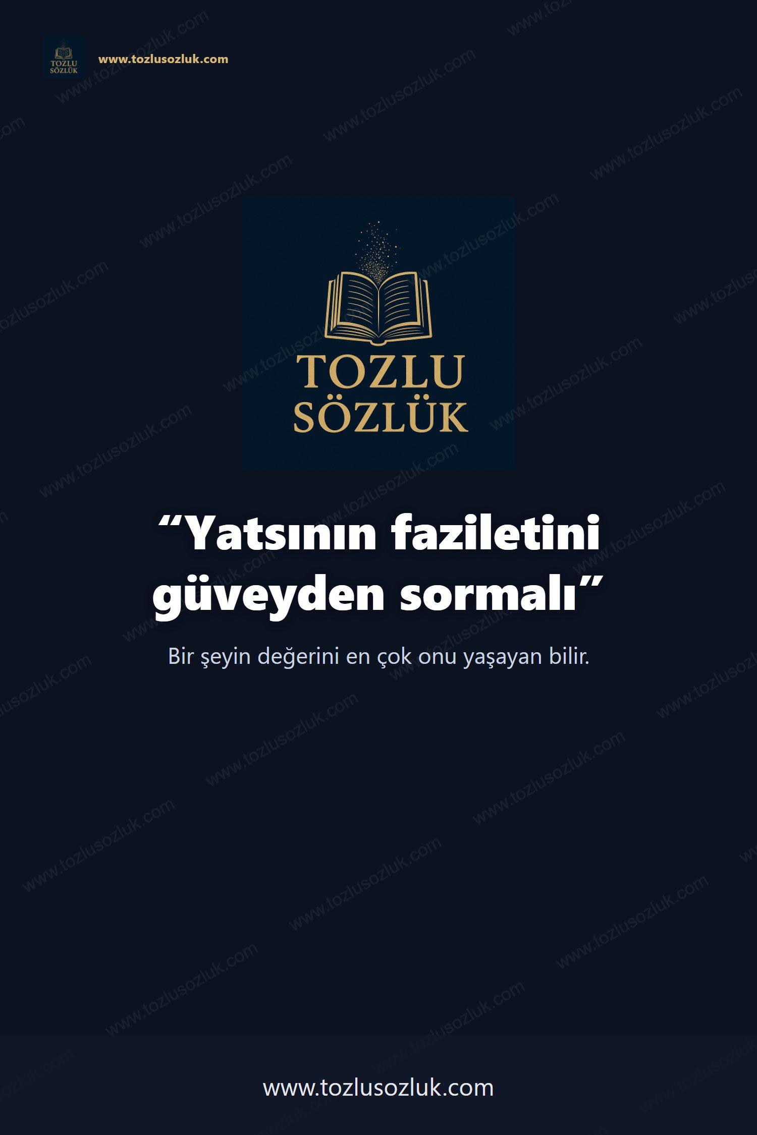 Yatsının faziletini güveyden sormalı Pinterest görseli