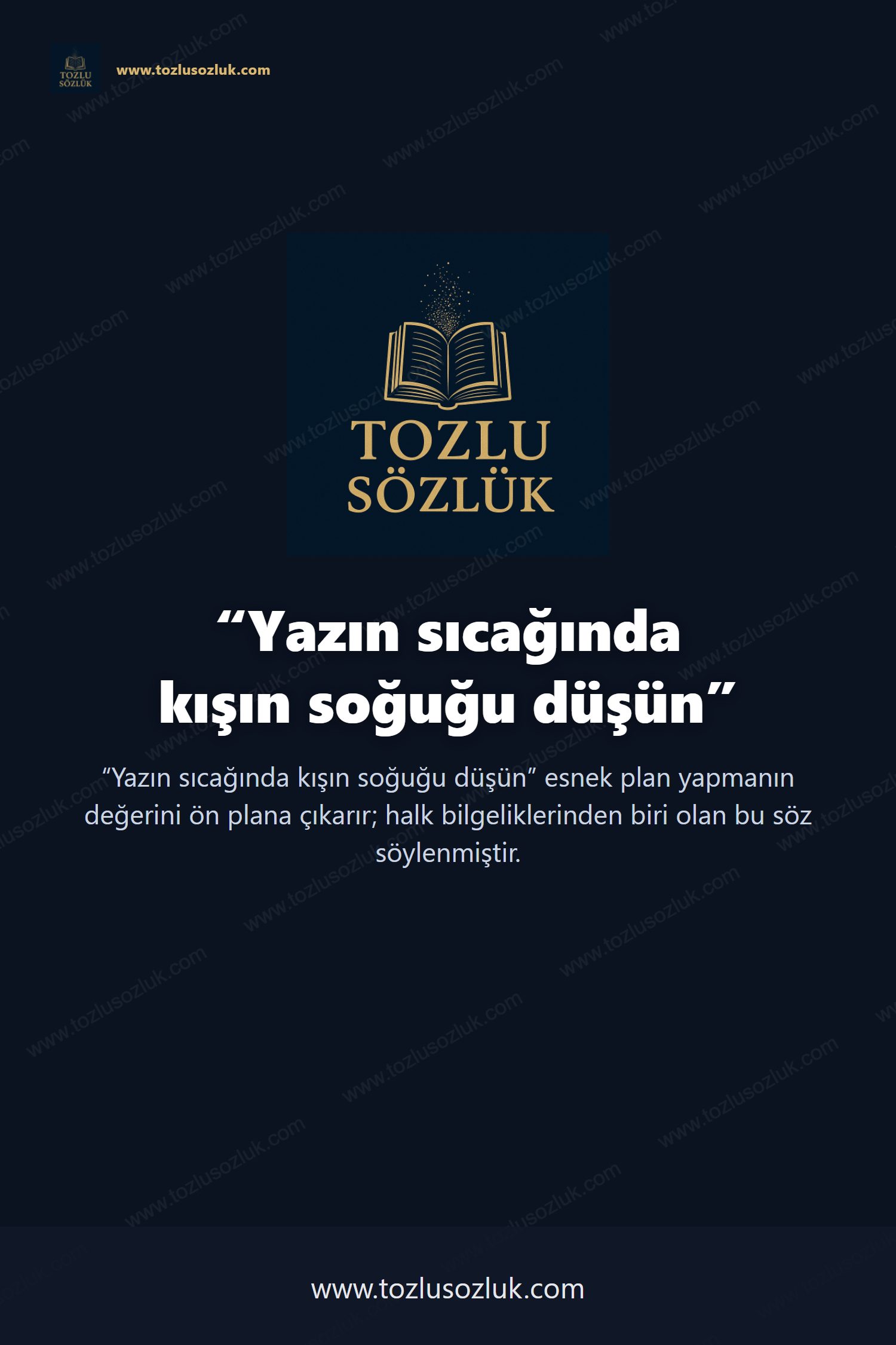 Yazın sıcağında kışın soğuğu düşün Pinterest görseli
