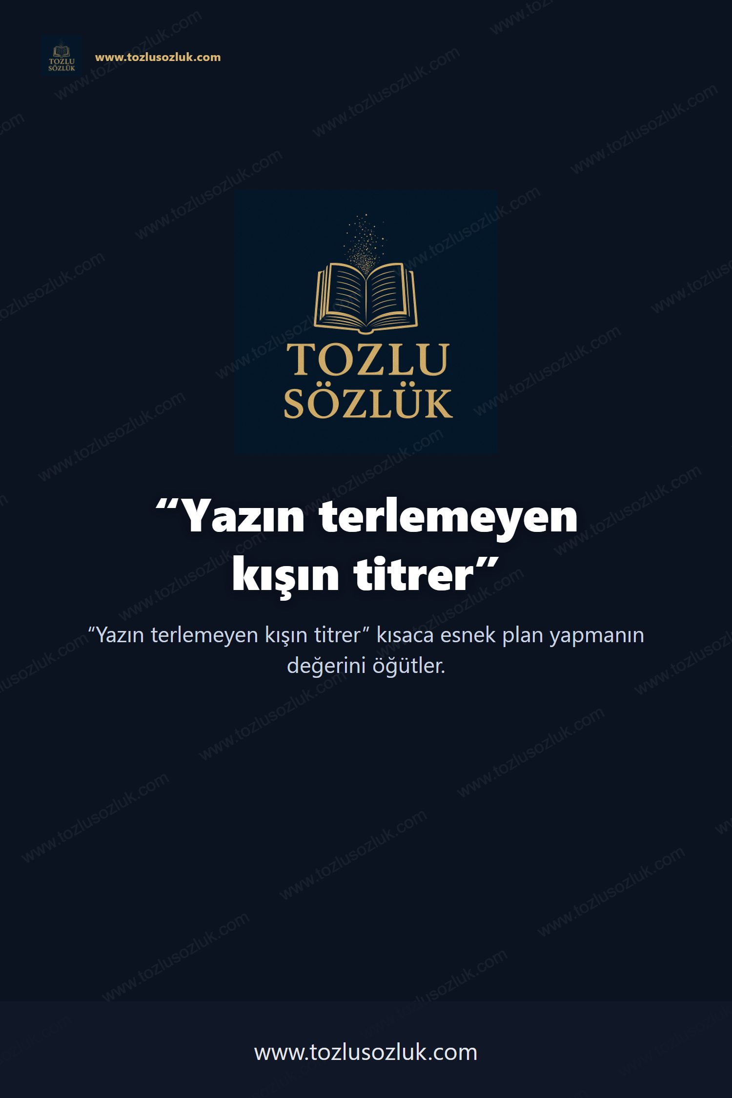 Yazın terlemeyen kışın titrer Pinterest görseli